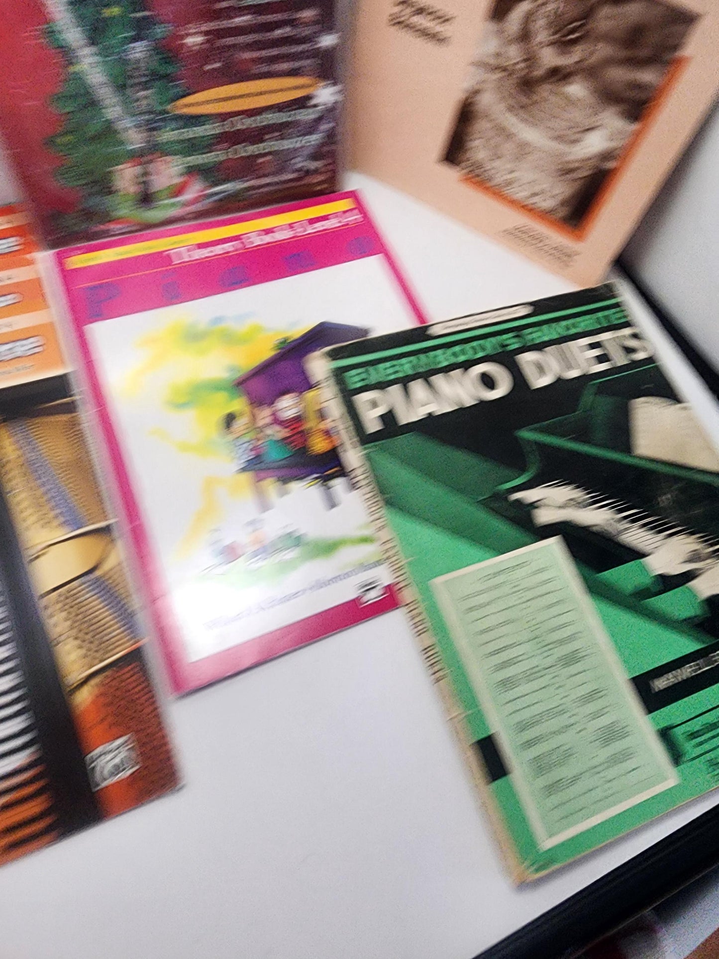 Piano Learner Sheet Music Vintage 2000's 1990's LOT Of 6 - Piano - Learner Music - Sheet Music - Christmas Music - Piano Gifts - Piano Playe