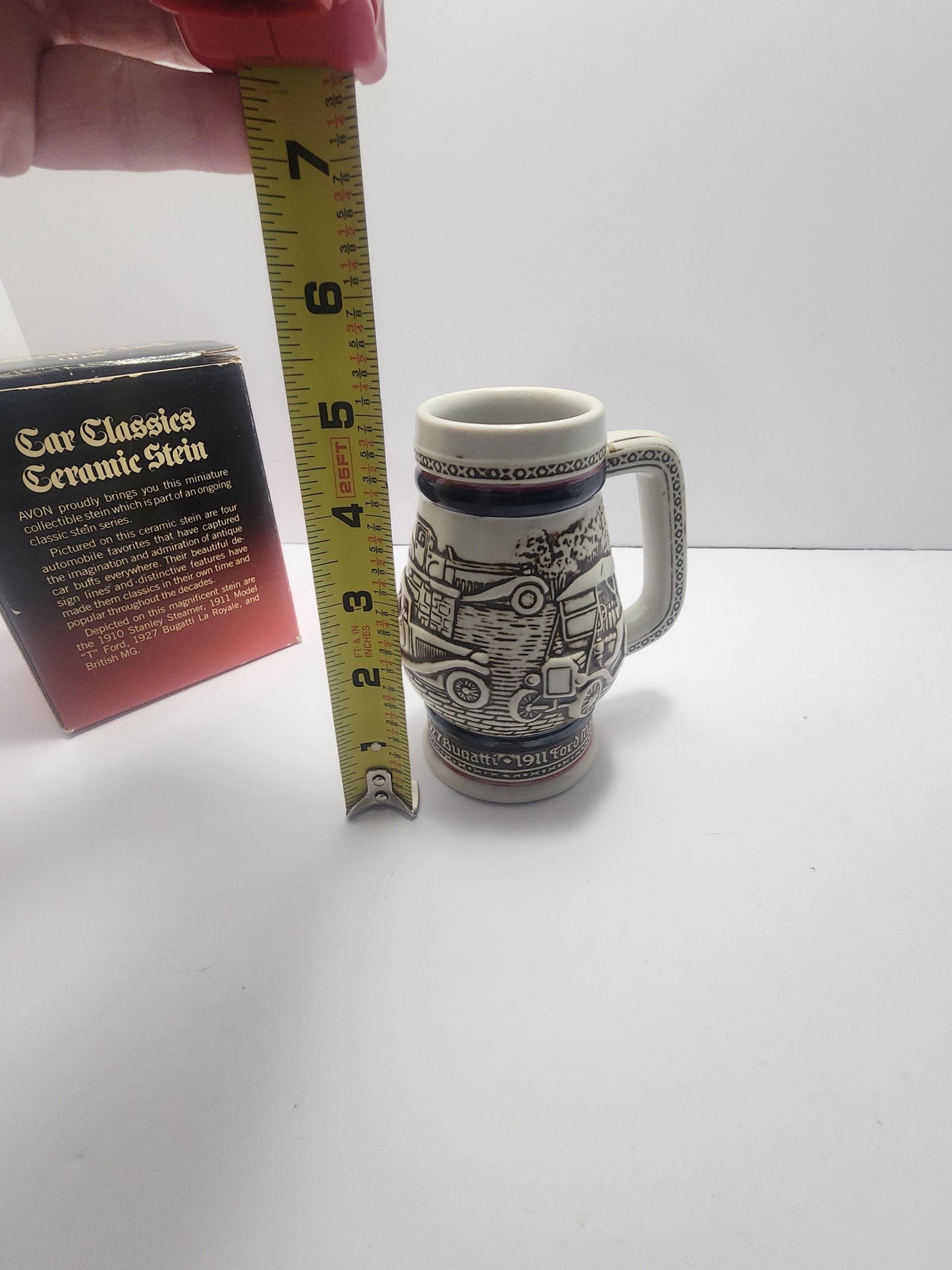 1982 Avon Beer Stein with Classic Cars - Steins - Cars - Classic Cars - Beer - Beer Stein - Avon - Avon Stein