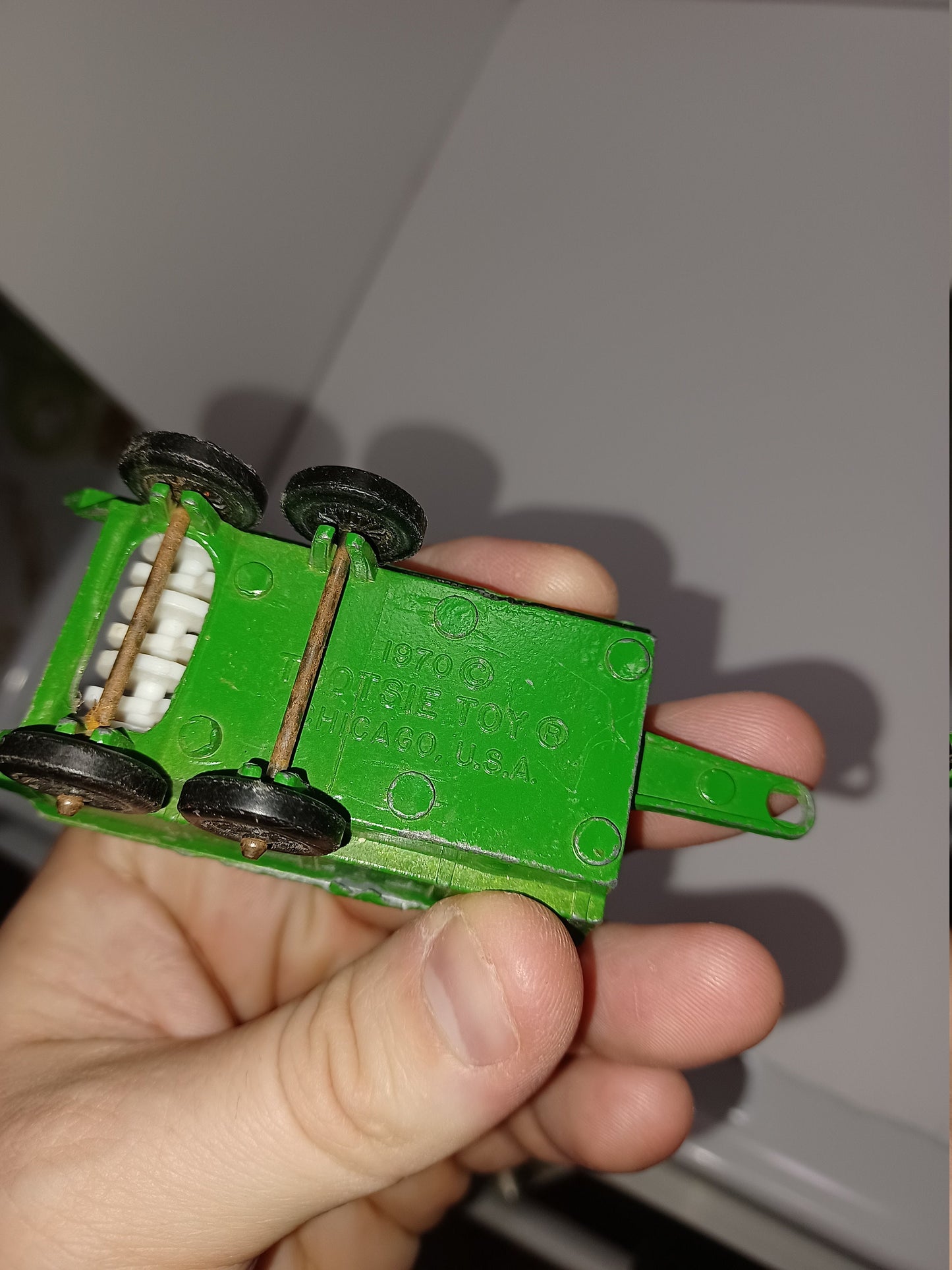 1970 Green Tootsie Toy Trailer Vintage - Vintage Tootsie - Tootsie Trailer - Tootsie Toys - Vintage Trailer - Toy Trailer