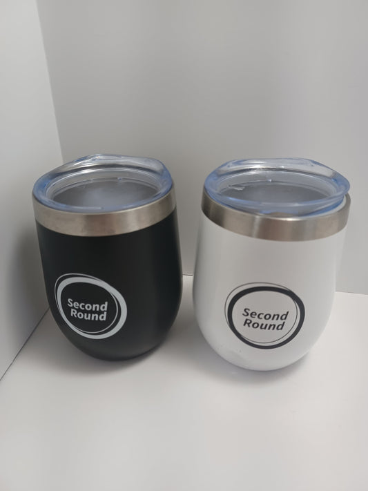 12oz Wine Tumbler Set Of 2 - Wine Tumbler - 12oz Tumbler - Drinkware Set