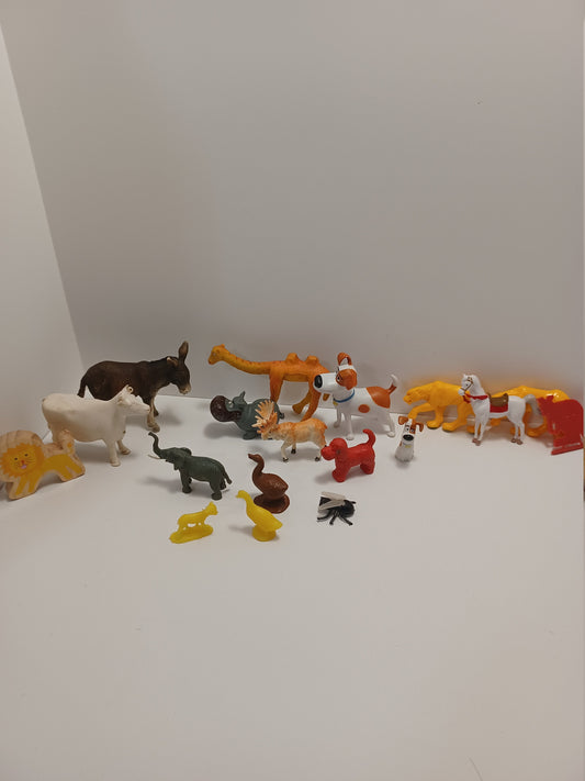 Vintage Animal Toy Lot - Camel Toy - Animal Toys - Hong Kong Animal Toys