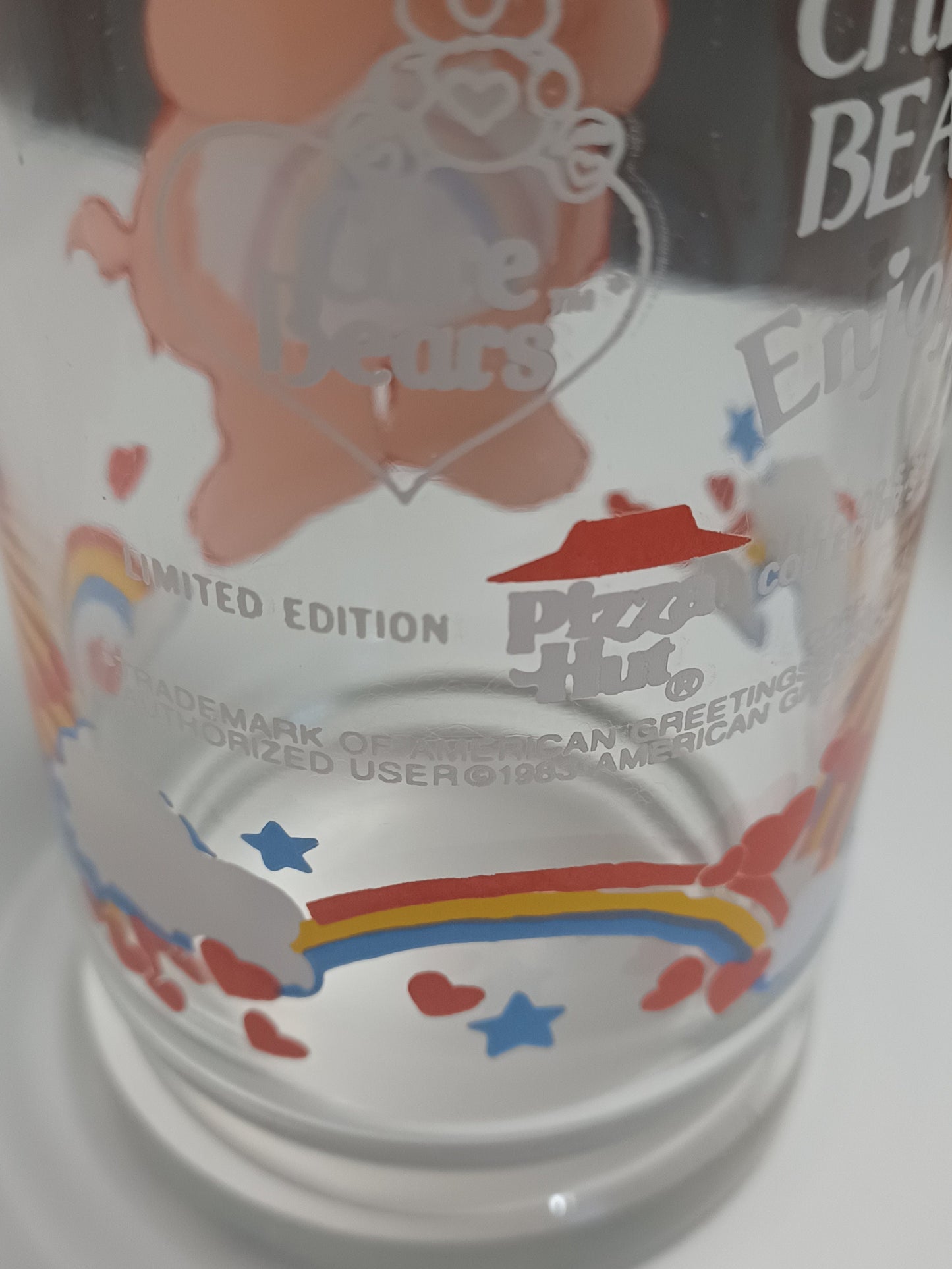 Vintage 1983 Carebears Pizza Hut Collectors Glasses - Pizza Hut Glasses - Carebears - Carebears Glasses - Vintage Glasses - Collectable Glas