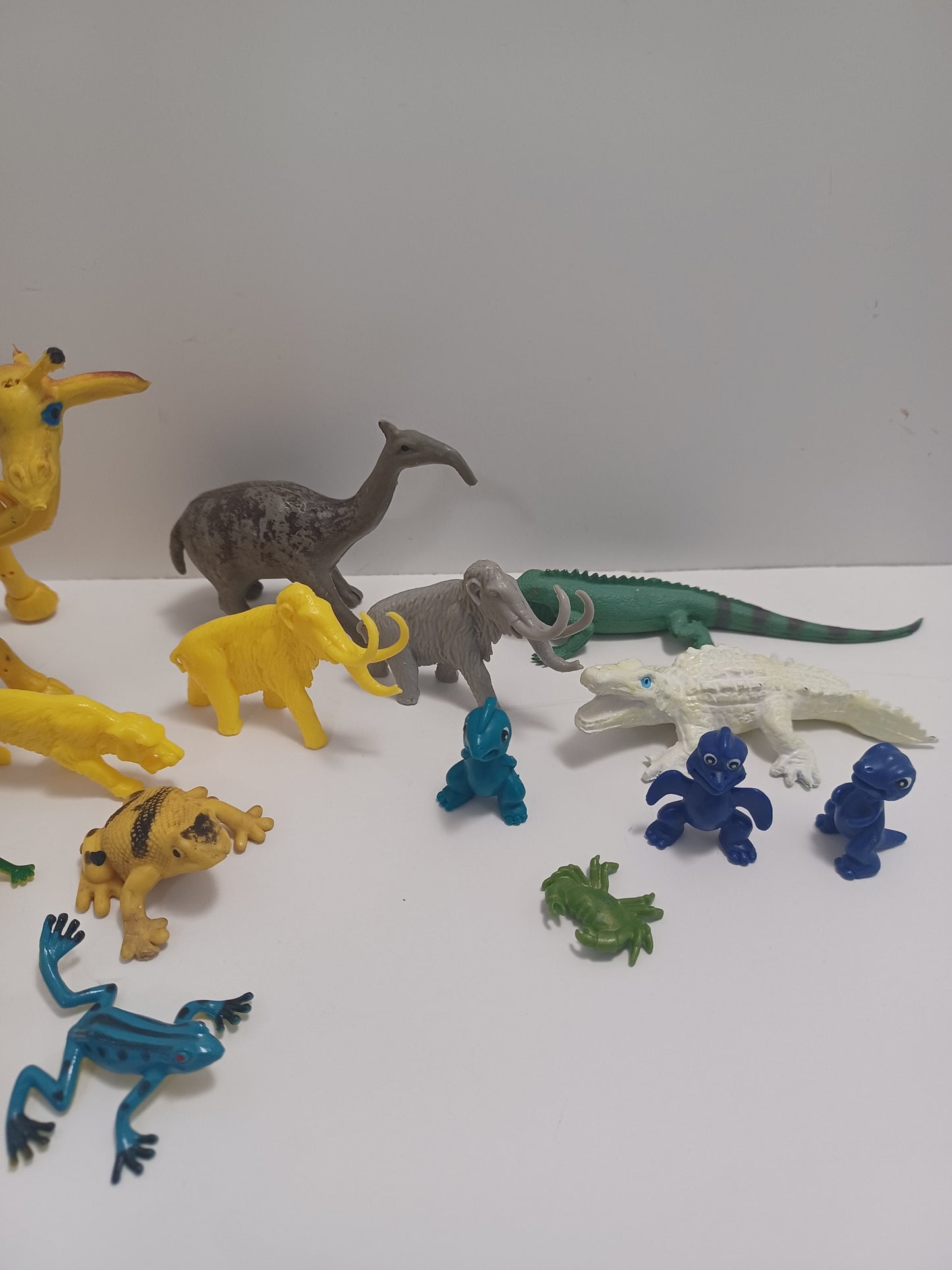 Vintage Animal Toy Lot - 1980s Prehistoric Anteater - IMPERIAL Rubber Toy - Animal Toys - Alligator Toy - Wolly Mammoth Toy - 1960s Toys