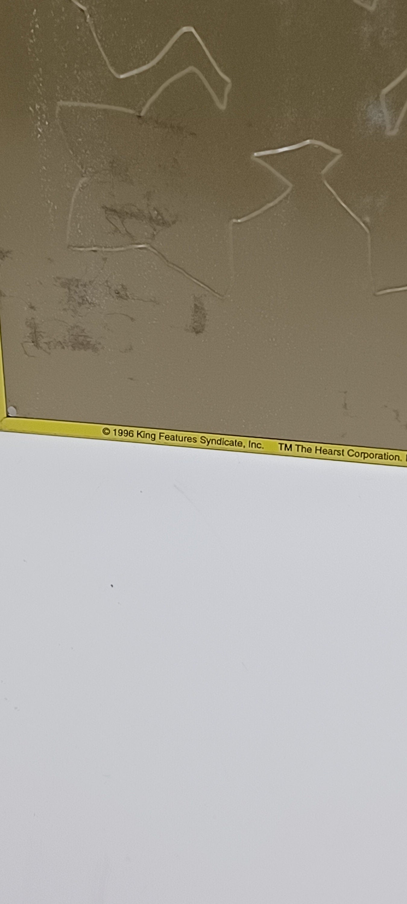 Vintage 1996 Popeye Metal TIn Sign - Vintage Signs - Character Signs - King Features - Popeye - Popeye Sign - Metal Sign - Tin Signs