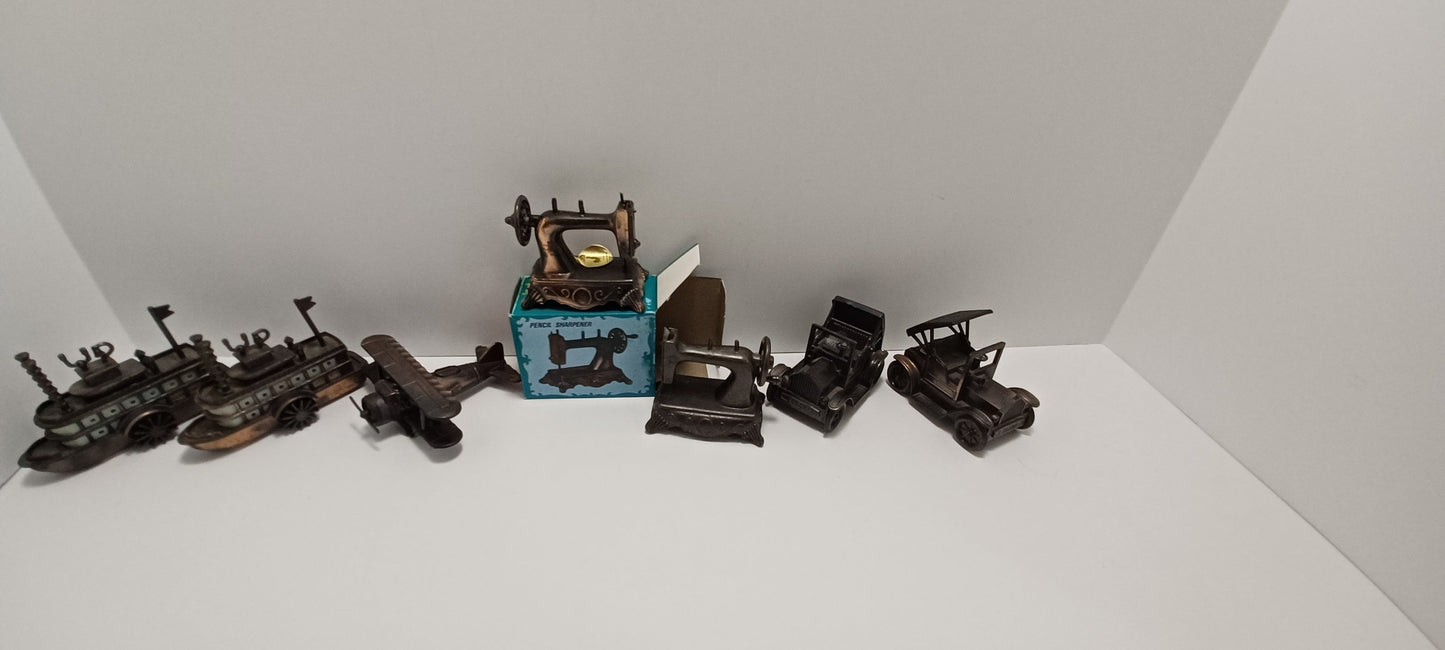 Vintage Die Cast Minature Antique Finished Pencil Sharpeners - Pencil Sharpener - Die Cast Minatures - Antique Finished - Ford Model T