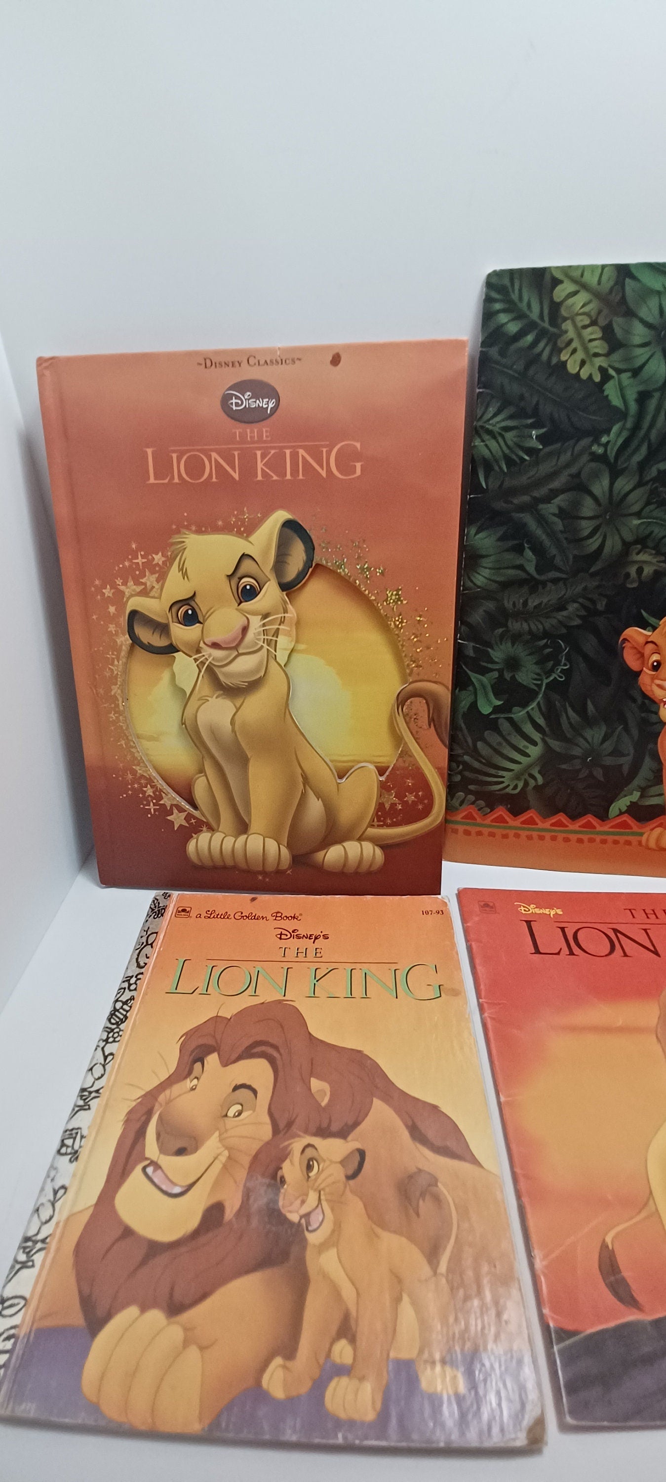 Vintage The Lion King Books Lot of 4 One Songbook - The Lion King - Disney - Disney Books -Sing A Long - Song Book - Simba - Vintage Disney
