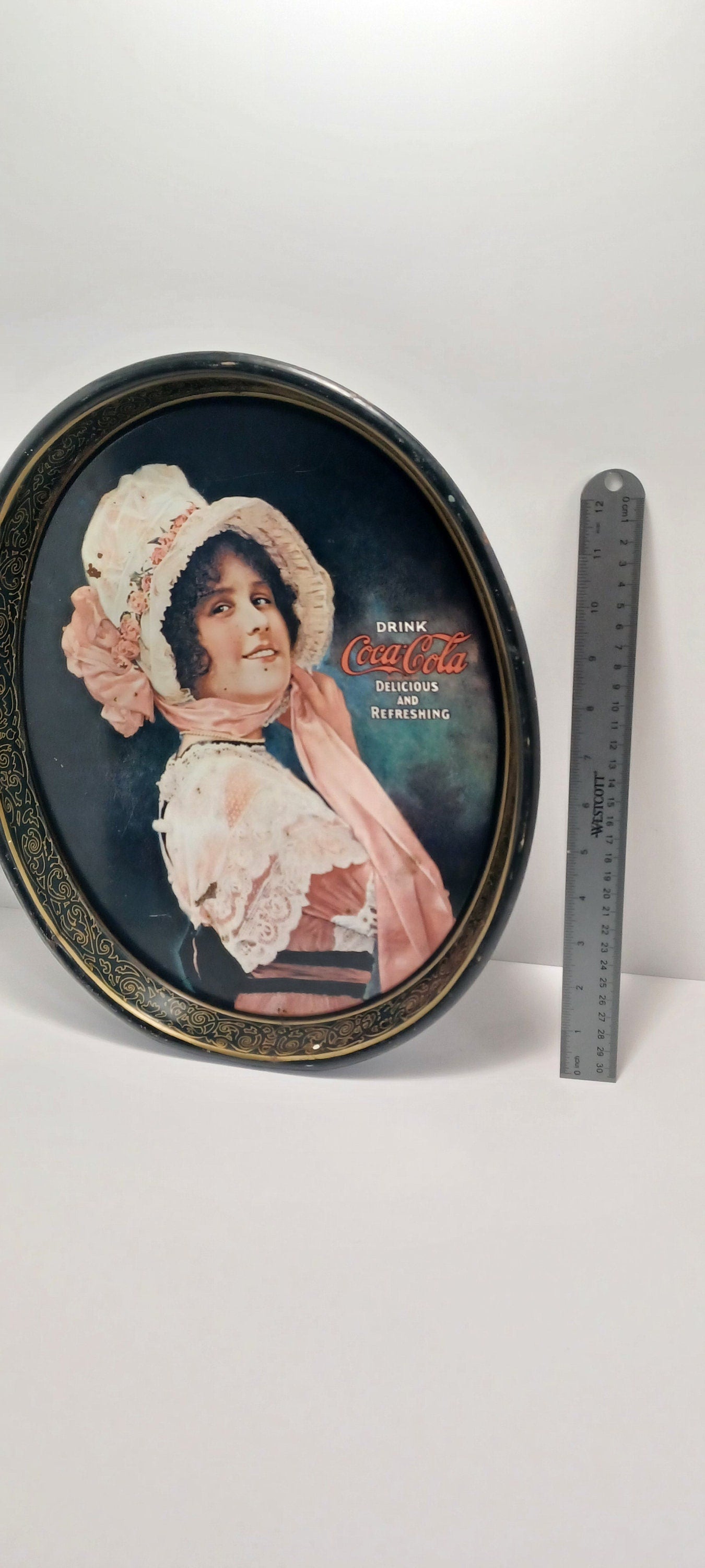 Vintage Coca Cola Oval Serving Tray - Serving Tray - Coca Cola - Coke - Vintage Coke - Vintage Serving Tray - Tray - Coca Cola Tray