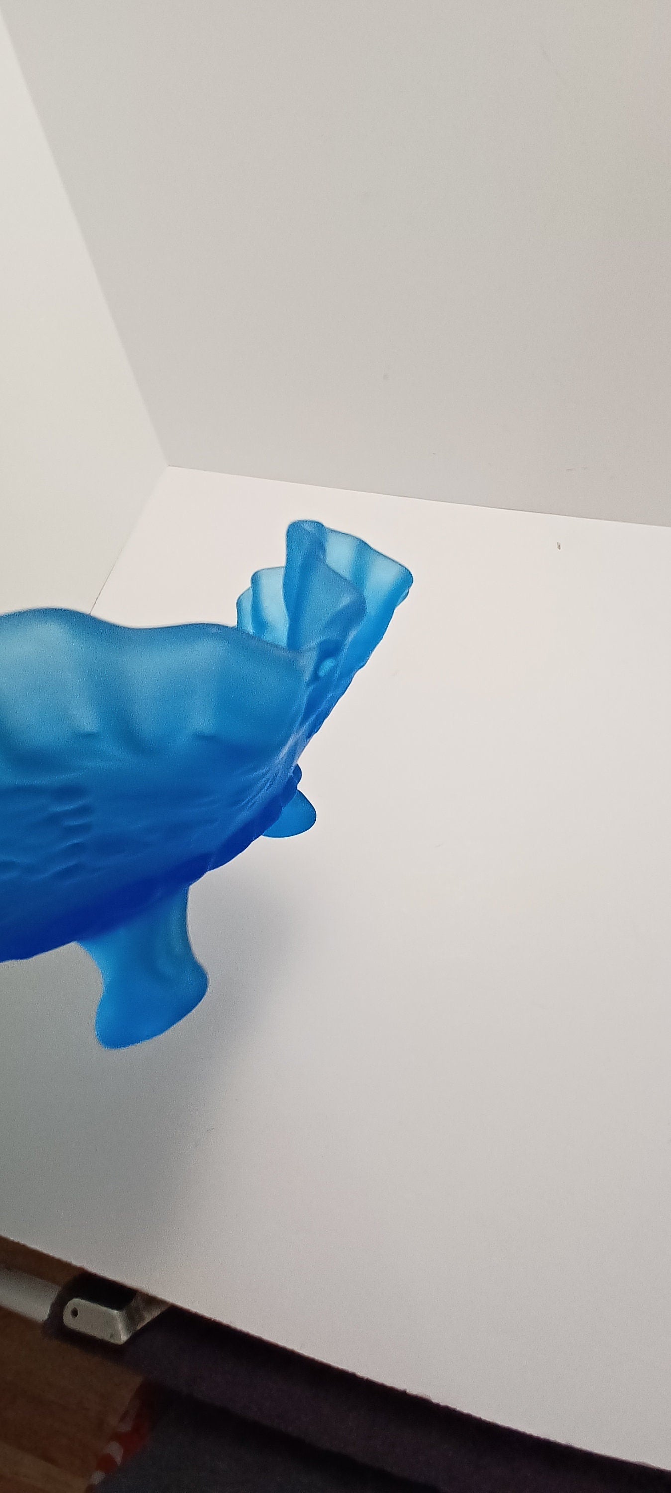 Vintage Westmoreland Paneled Blue Mist Crimpted Footed Candy Dish - Vintage Glass - Westmoreland - Candy Dish - Glass - West More Land