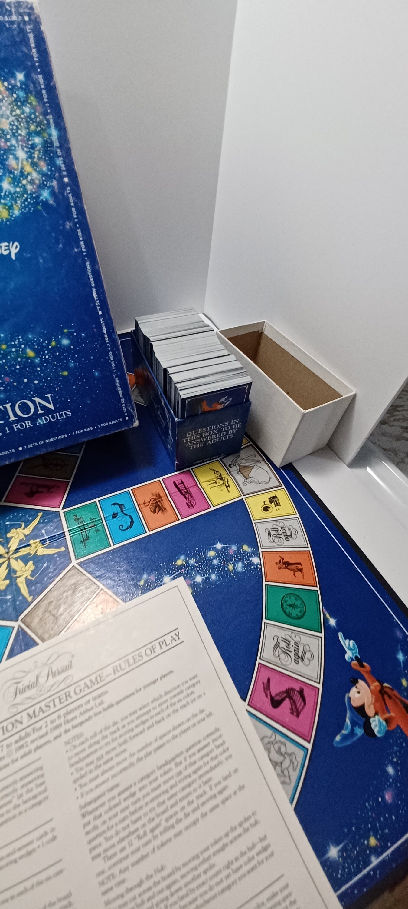 Vintage 1980s Trivial Pursuit Family Board Games - Disney - Disney Trival Pursuit - Board Games - Vintage Board Games - TV Games - Family