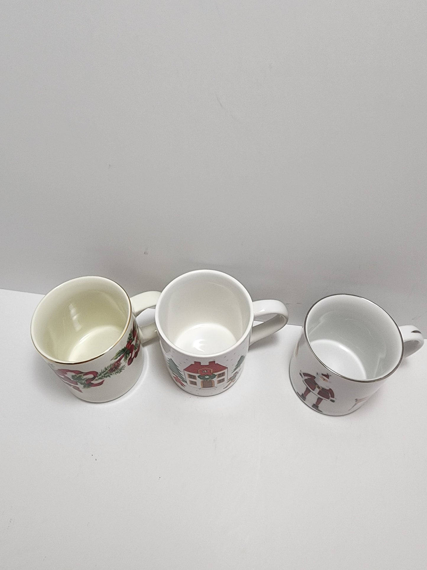 Christmas Mugs Lot Of 3 - Coffee Mugs - Mugs - Christmas - Christmas Mugs - Christmas Gifts - Coffee - Santa - Santa Mug - Reindeer