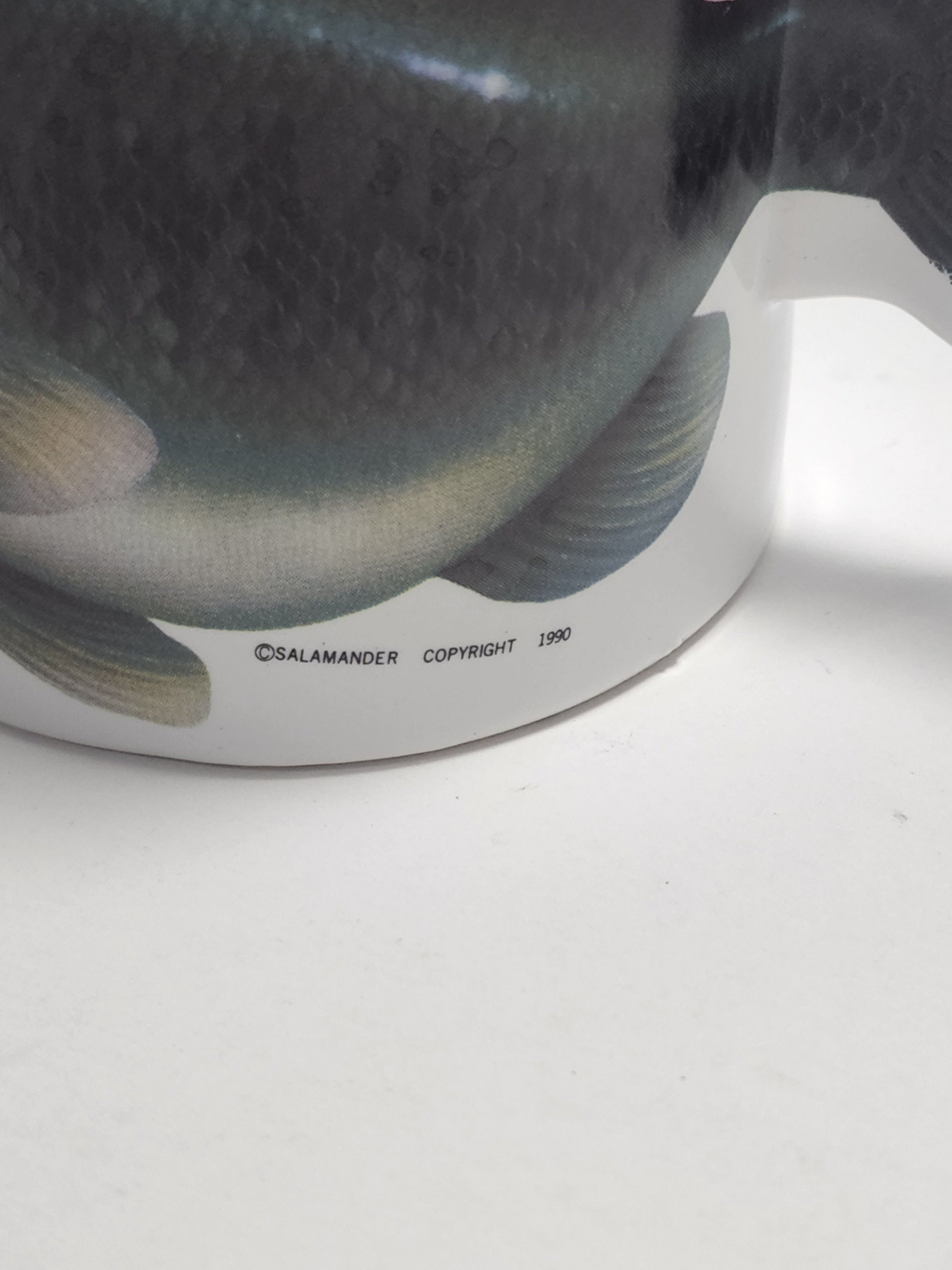 Vintage 1990 Bass Fishing Coffee Mugs and NYPD Coffee Mug - Mugs - Coffee Mug - NYPD - Fishing - Bass - Fishing Mug - Police - NYPD Mug