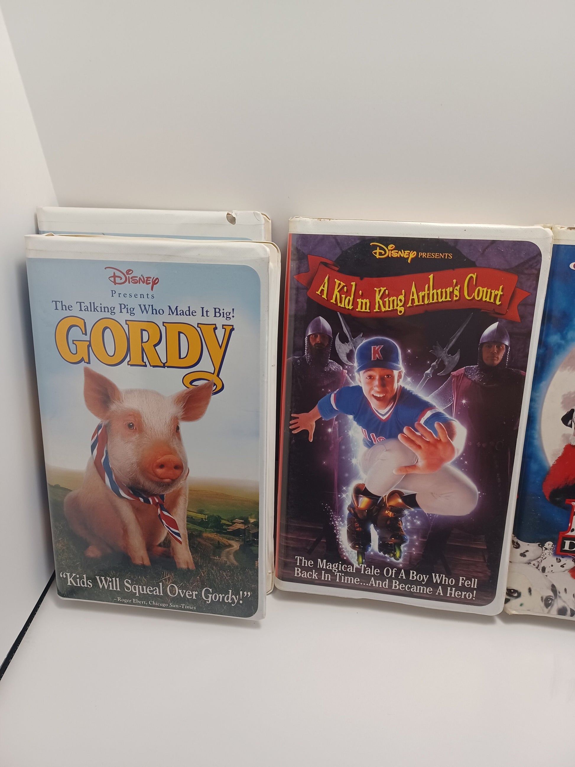 Vintage Vhs Movies - 101 Dalmatians - Gordy - Escape To Witch Mountain - King Arthur's Court - Vintage Vhs - Movies