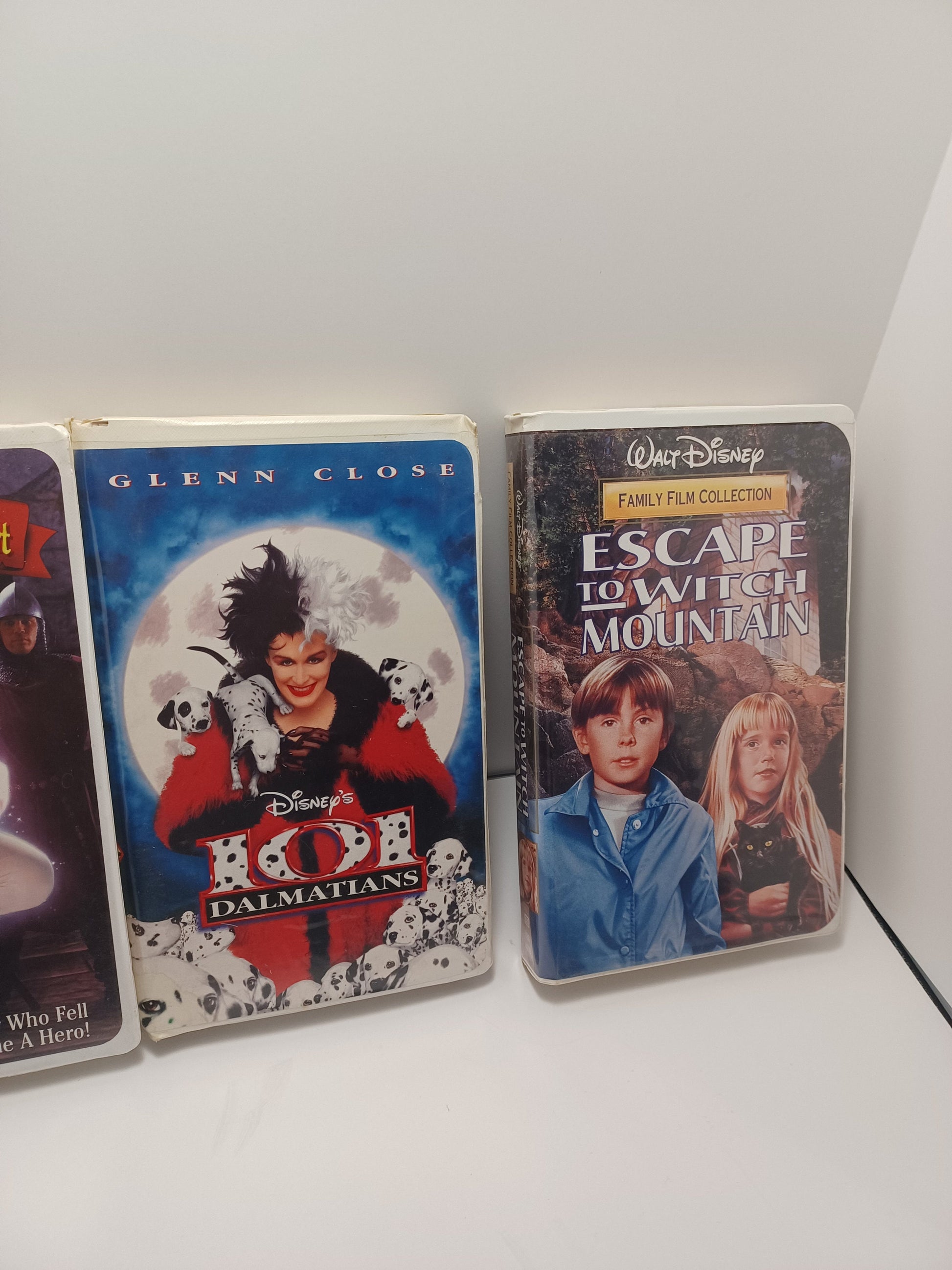 Vintage Vhs Movies - 101 Dalmatians - Gordy - Escape To Witch Mountain - King Arthur's Court - Vintage Vhs - Movies