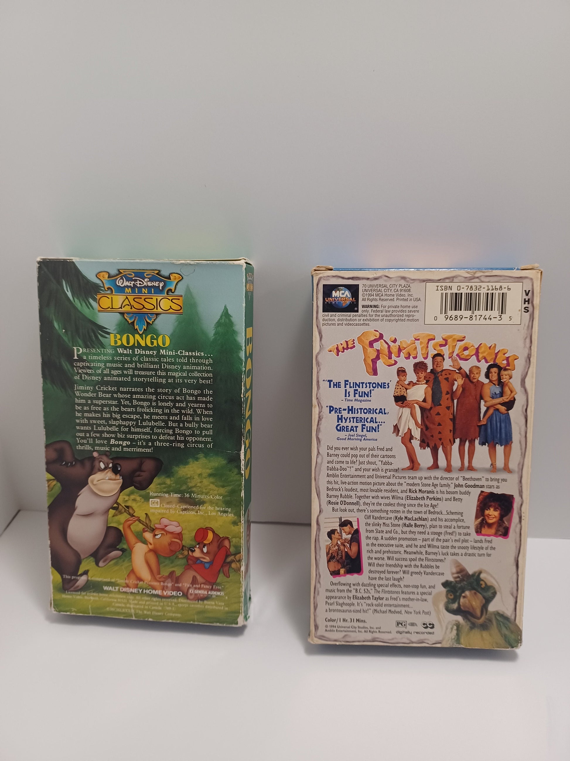 Vintage Vhs Films Movies Flintstones 1994 1971 Bongo Walt Disney - Disney - Walt Disney - Disney - Vintage Vhs Vhs - Vhs - Flintstones