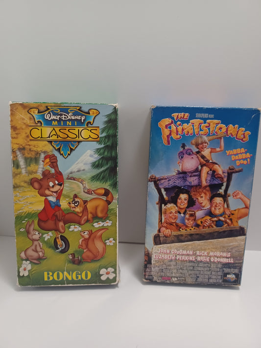 Vintage Vhs Films Movies Flintstones 1994 1971 Bongo Walt Disney - Disney - Walt Disney - Disney - Vintage Vhs Vhs - Vhs - Flintstones
