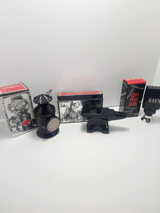 Vintage 1960s 1970s Avon Bottles - Avon - Avon Bottles - On The Air - Anvil - Blacksmith - Aftershave - Cologne - Lantern