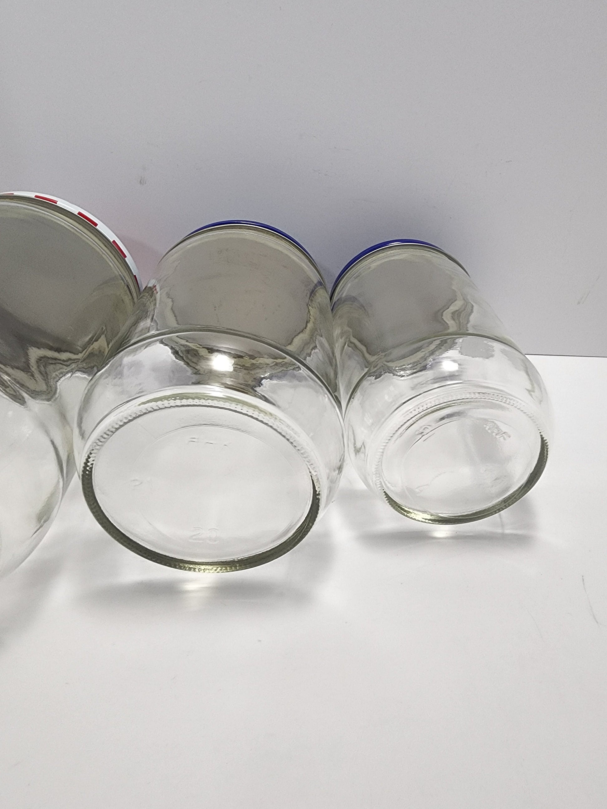 Vintage Skippy Peanut Butter Glass Jars - Skippy - Peanut Butter - Glass Jars - Skippy Jars - Peanut Butter Glass - Vintage Food