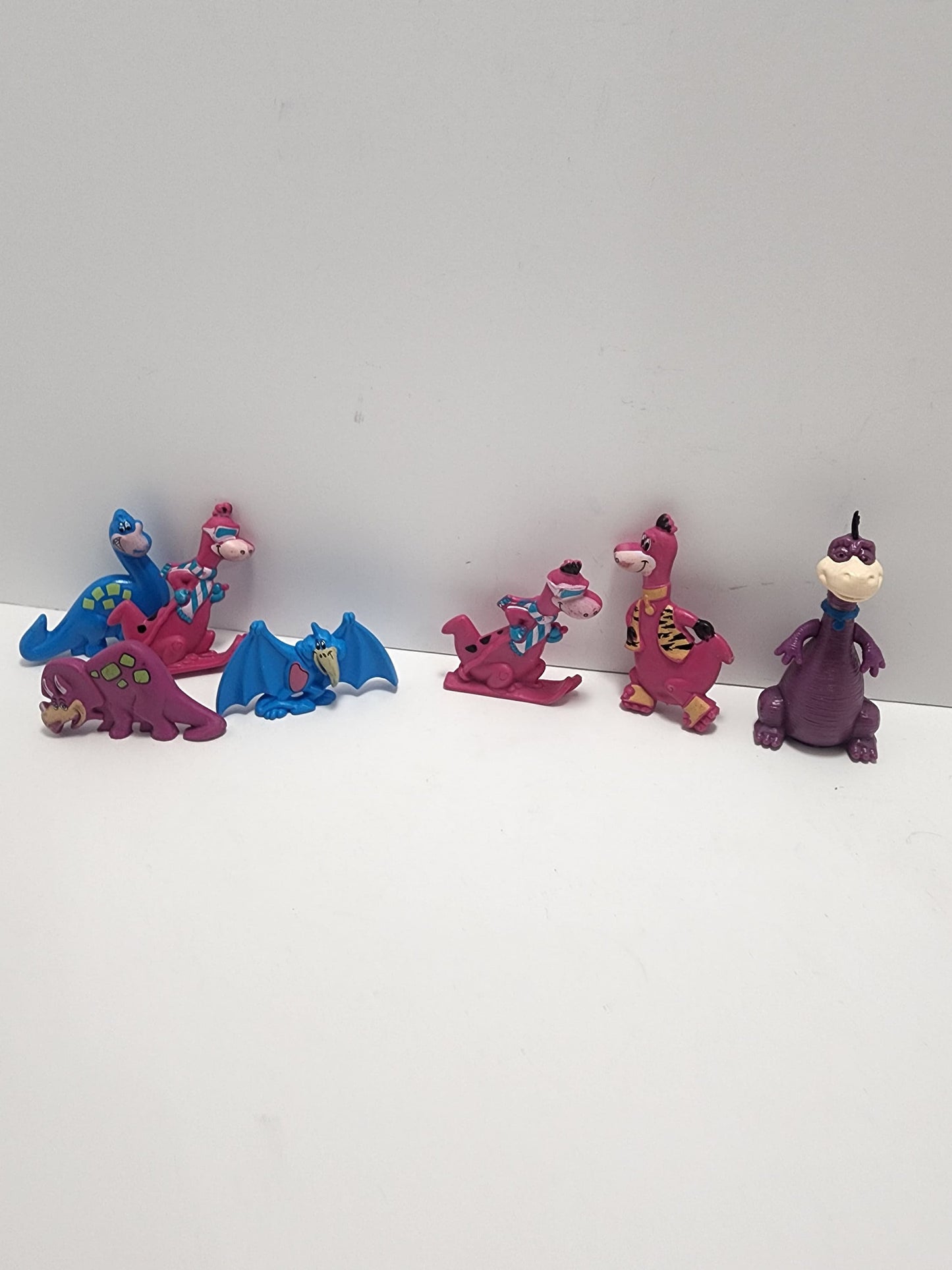 1993 Flinstones Dinosaur Pvc Cereal Prize Figures Lot - Flinstones - Cereal - Cereal Prize - Dinosaurs - Bedrock