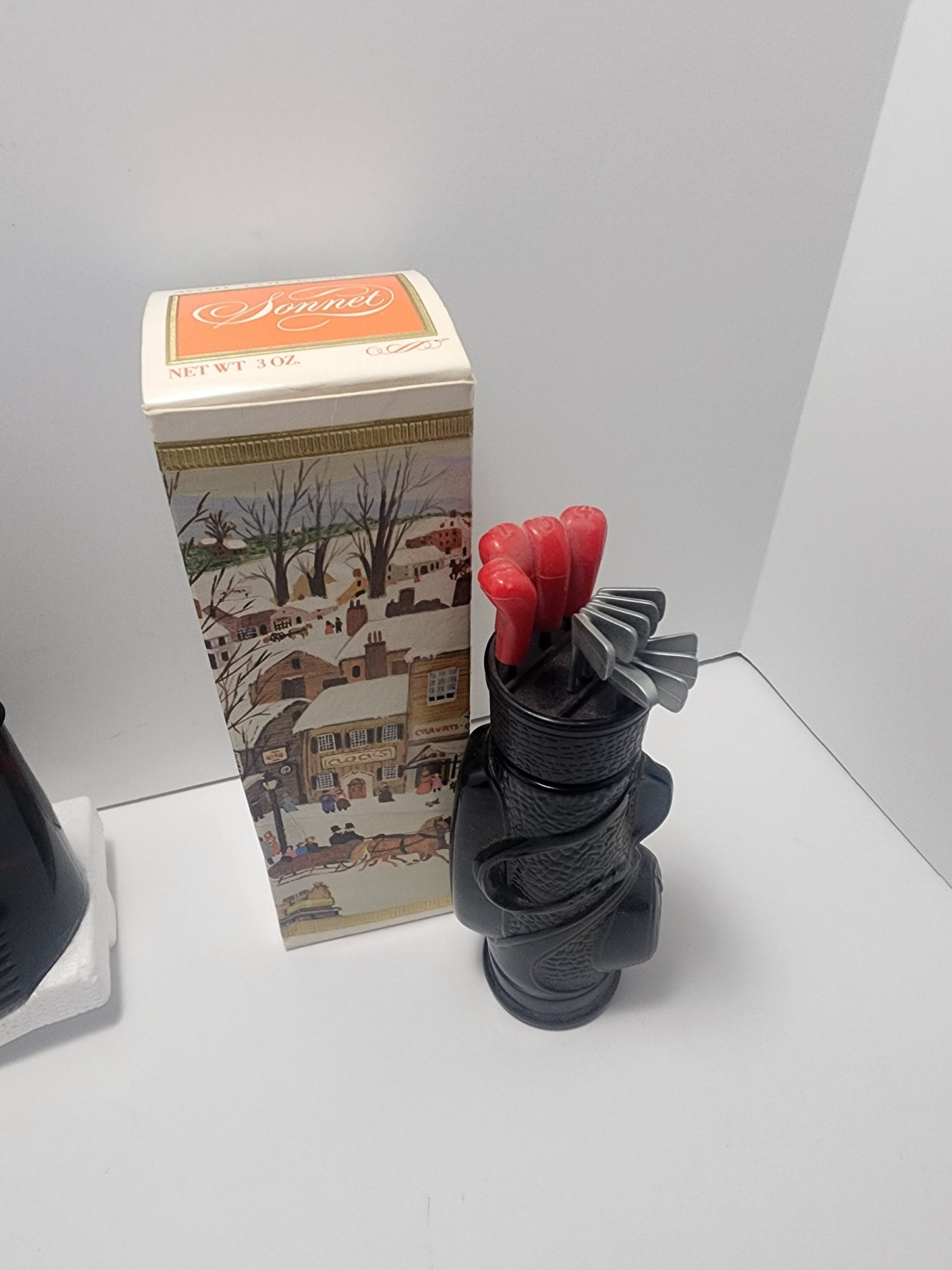 1970s Vintage Avon Wild Country Gold Club Cologne Aftershave Bottles - Golf - Golf Gifts - Vintage Golf - Avon - Vintage Avon - Avon Bottles