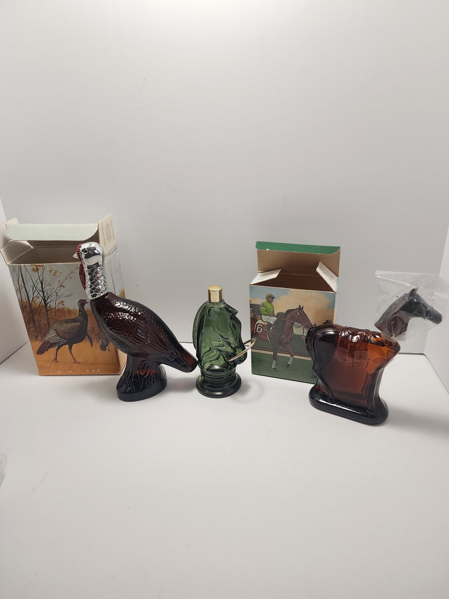 Vintage 1970s Avon Bottles - Wild Turkey - Turkey - Pony Post - Wild Country - Sport Of Kings - Cologne - After Shave - Vintage Avon
