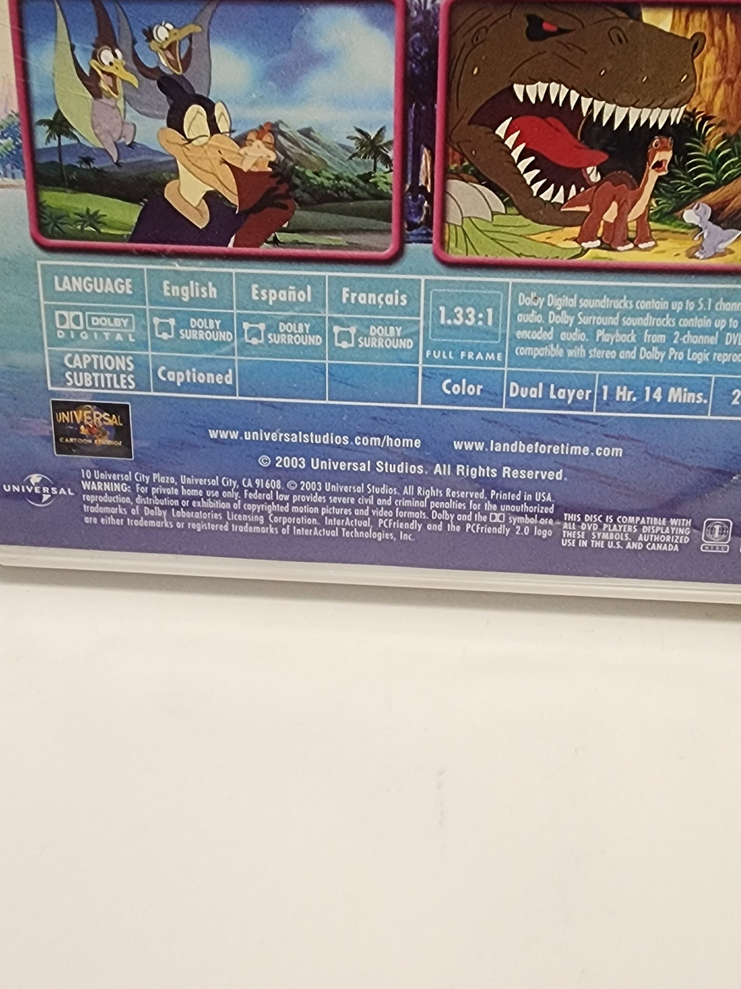 Land Before Time DVD and Sara Toy Figure - Dinosaurs - Land Before Time - Sara - Toys - Dinosaur Movie - Dinosaur Toys