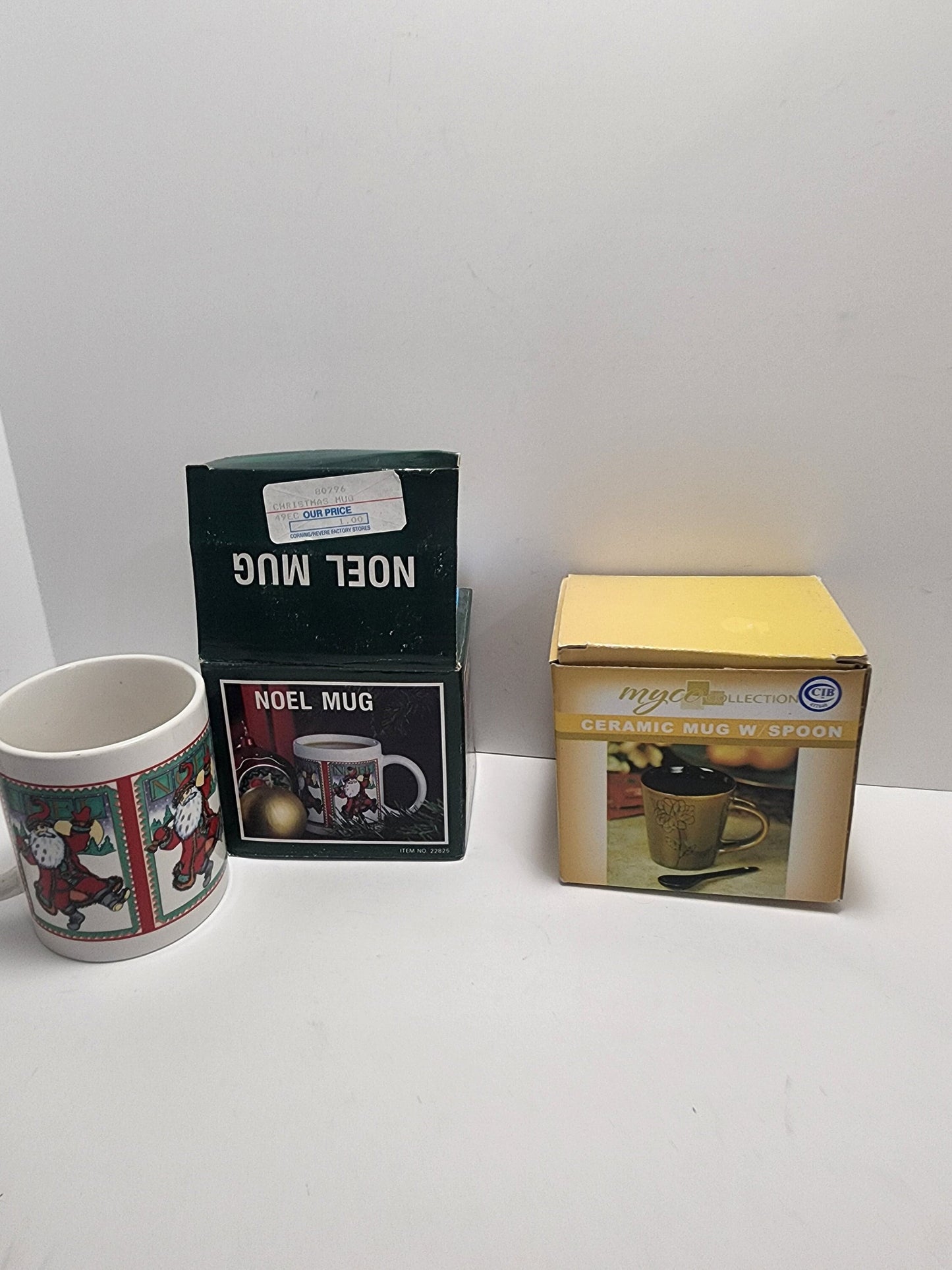 Ceramic Mug Gift Set and Noel Christmas Mug Set - Gift Mug - Christmas Mug - Noel - Ceramic Mug - Mug With Spoon - Gift Set - Mug Set