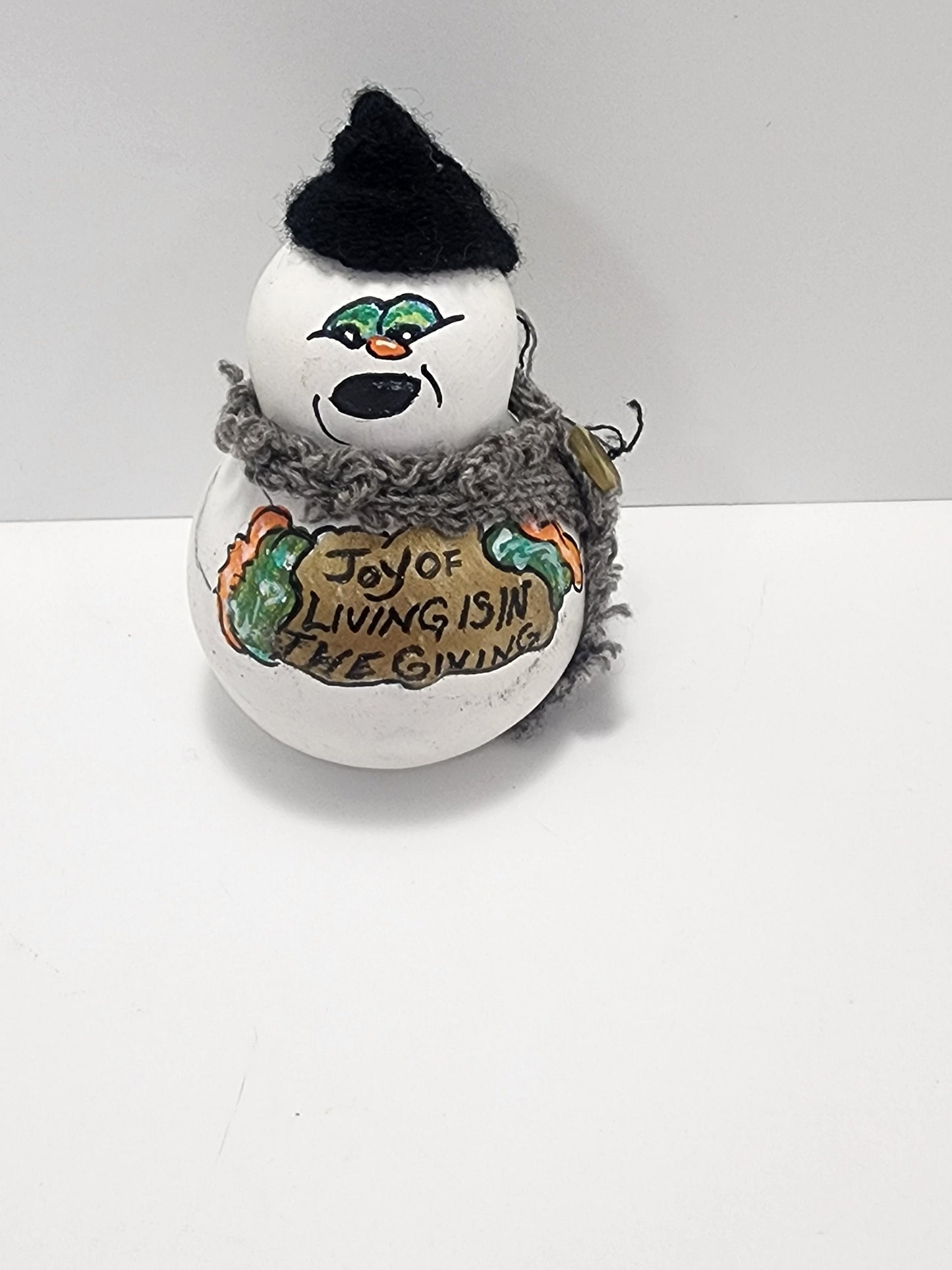 Snowman Hand Crafted Kids Christmas Ornament - Kids Ornament - Handcrafted Ornament - Crafted - Handmade Ornaments - Snowman - Christmas