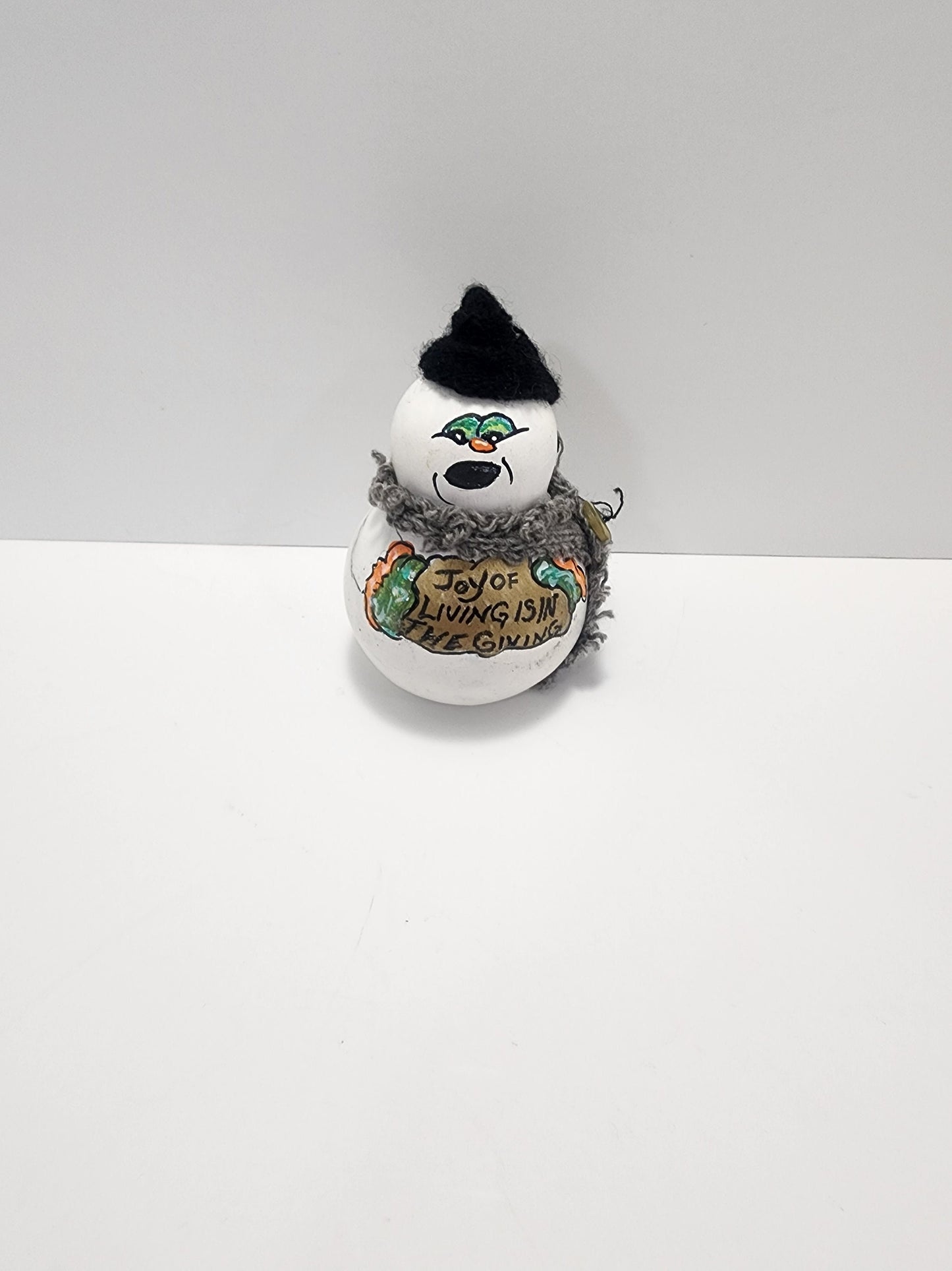 Snowman Hand Crafted Kids Christmas Ornament - Kids Ornament - Handcrafted Ornament - Crafted - Handmade Ornaments - Snowman - Christmas