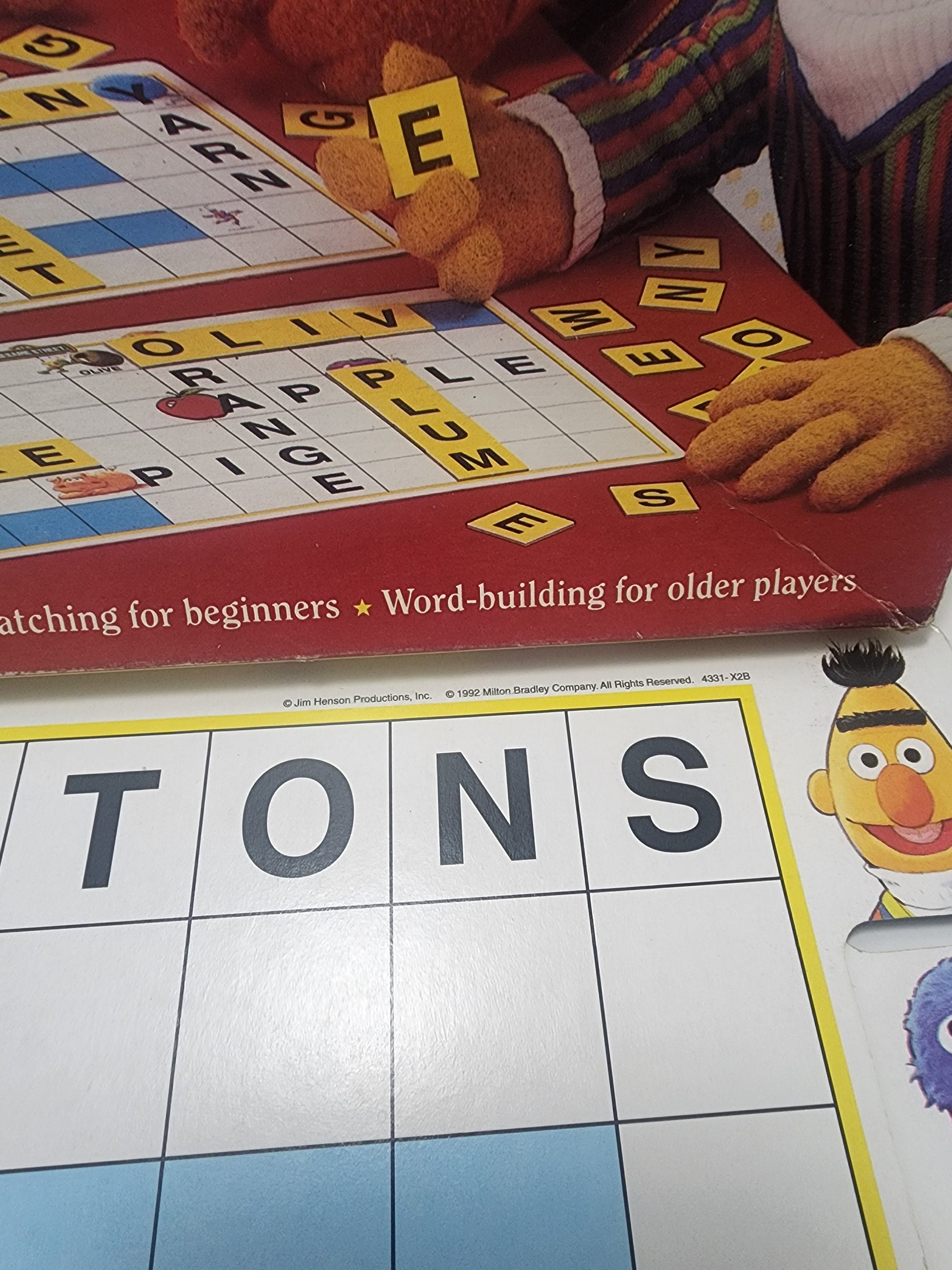 1980s Vintage Sesame Street Scrabble - Scrabble - Board Games - Vintage Board Games - Sesame Street - Sesame Street Games