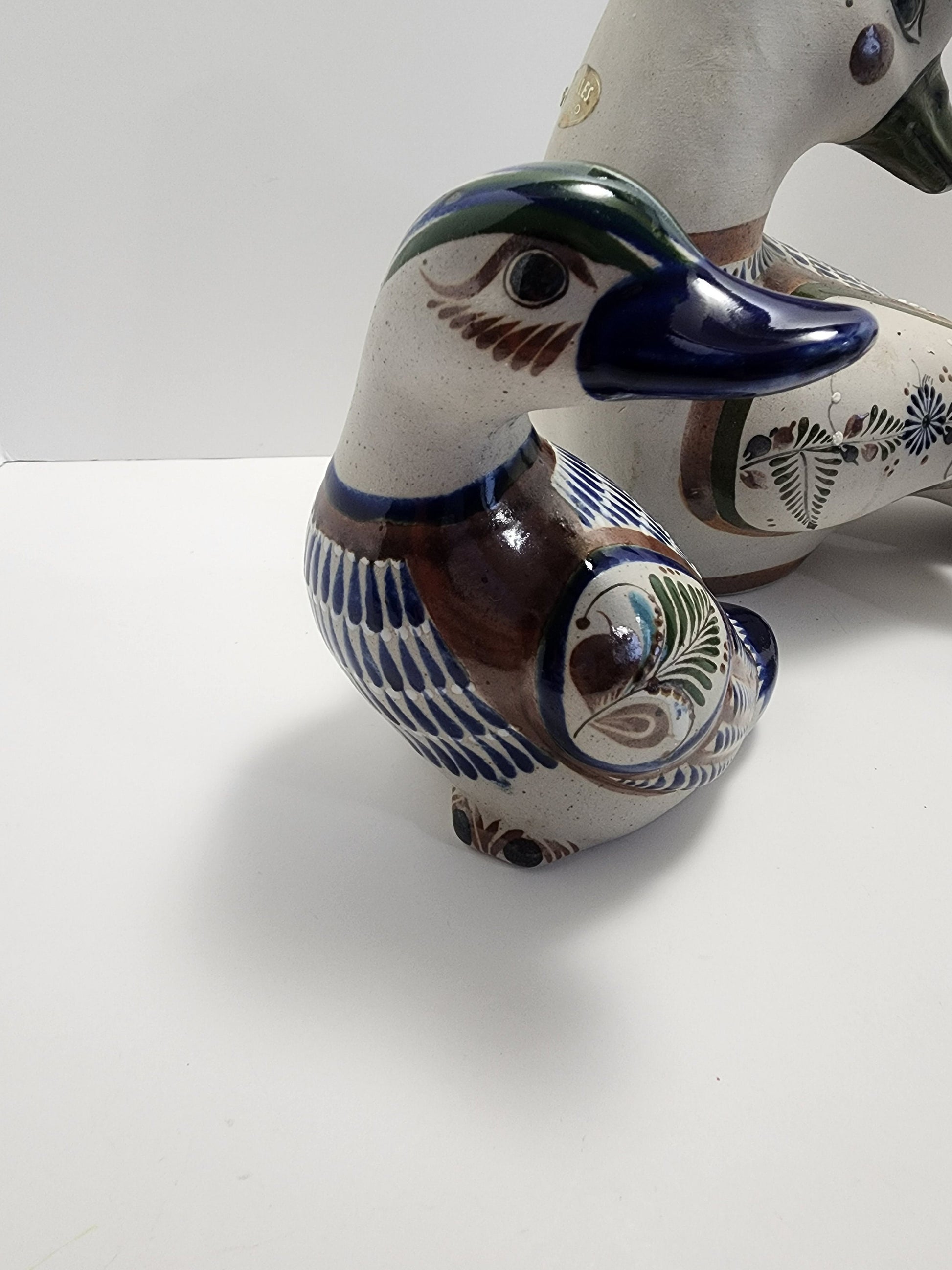 Vintage Nogales Mexican Pottery Folk Art Duck Birds - Pottery - Mexican - Mexican Pottery - Mexico - Ducks - Pottery Ducks - Hand Made