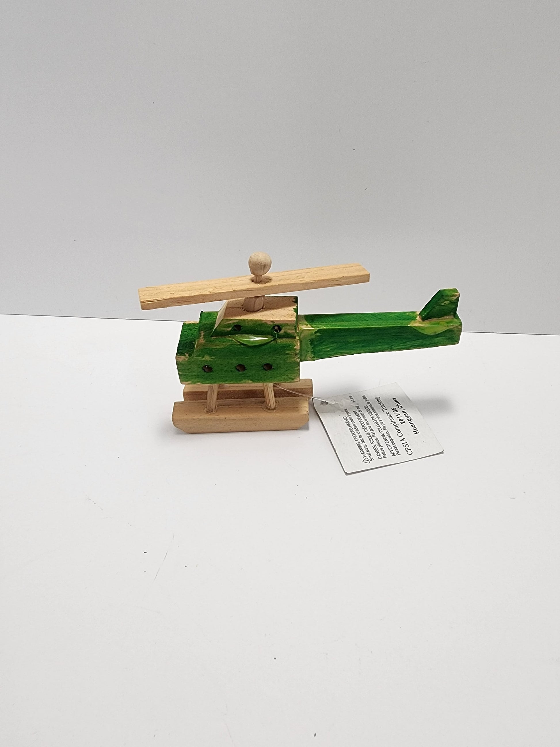 Vintage Small Wooden Crafted Helicopter - Helicopter - Crafted - Wooden Helicopter - Helicopter Toys - Airplane - Airplane Toys - Carved