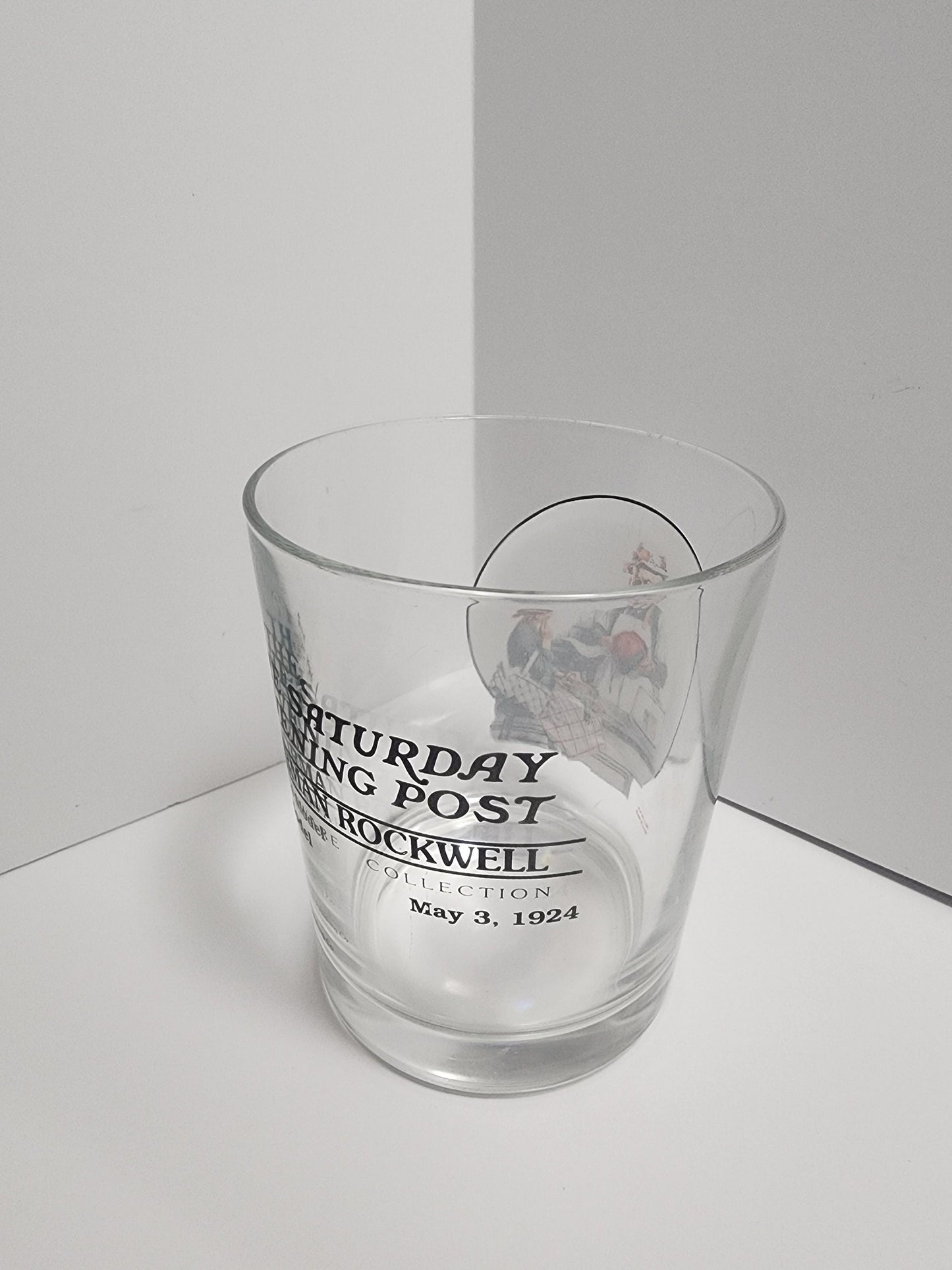 Vintage Norman Rockwell Saturday Evening Post 1924 Collectable Glass - Glasses - Drinkware - Norman Rockwell - Saturday Evening Post