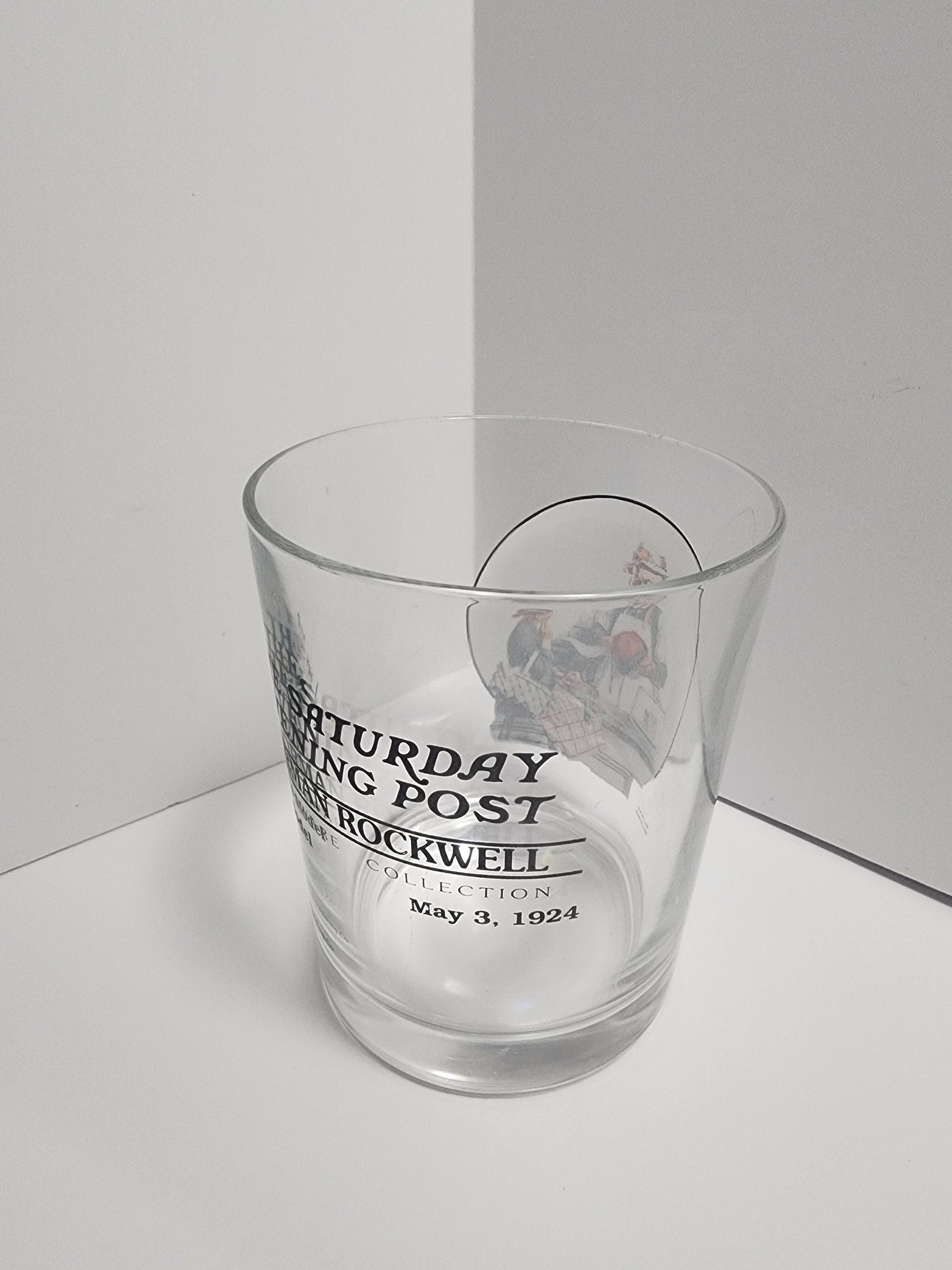 Vintage Norman Rockwell Saturday Evening Post 1924 Collectable Glass - Glasses - Drinkware - Norman Rockwell - Saturday Evening Post