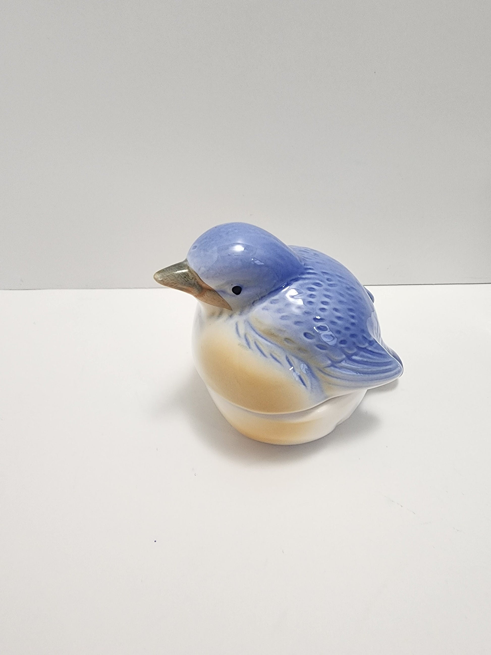 Vintage Mid-century Birds - Porcelain Bird - Vintage Birds - Glass Art - Glass Bird - Birdie - Storage Figure - Bird Decor - Birds