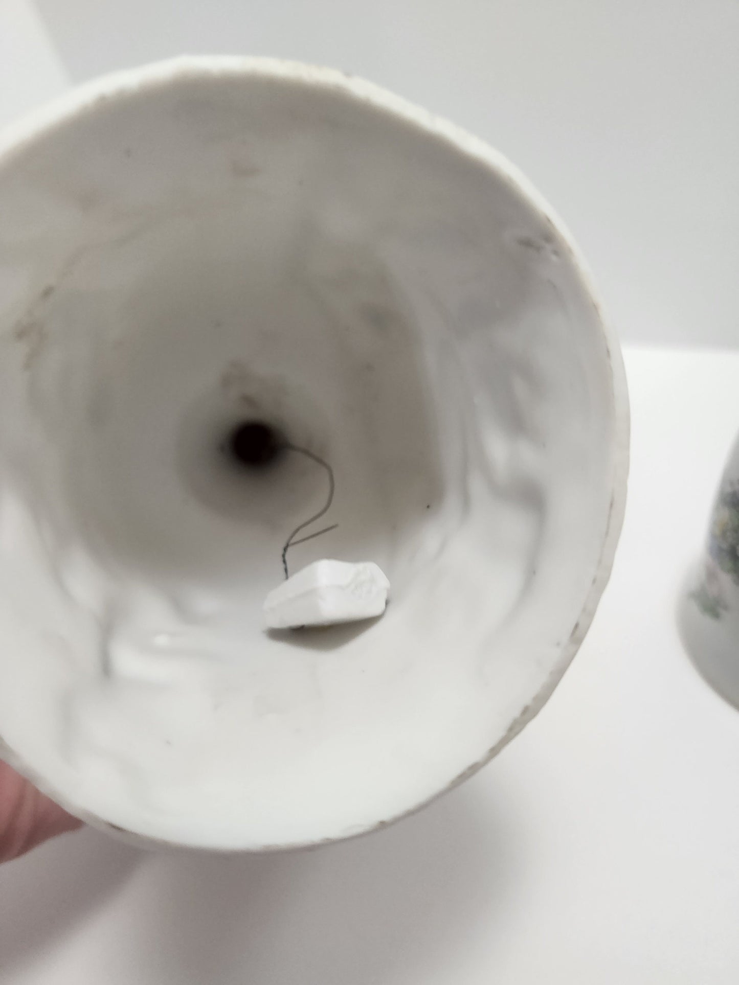 Vintage Ceramic Glass Bells - Nativity Bell - Christmas Bell - Glass Floral Bell - Glass Bell - Floral Bell - Collectable Bell - Bells