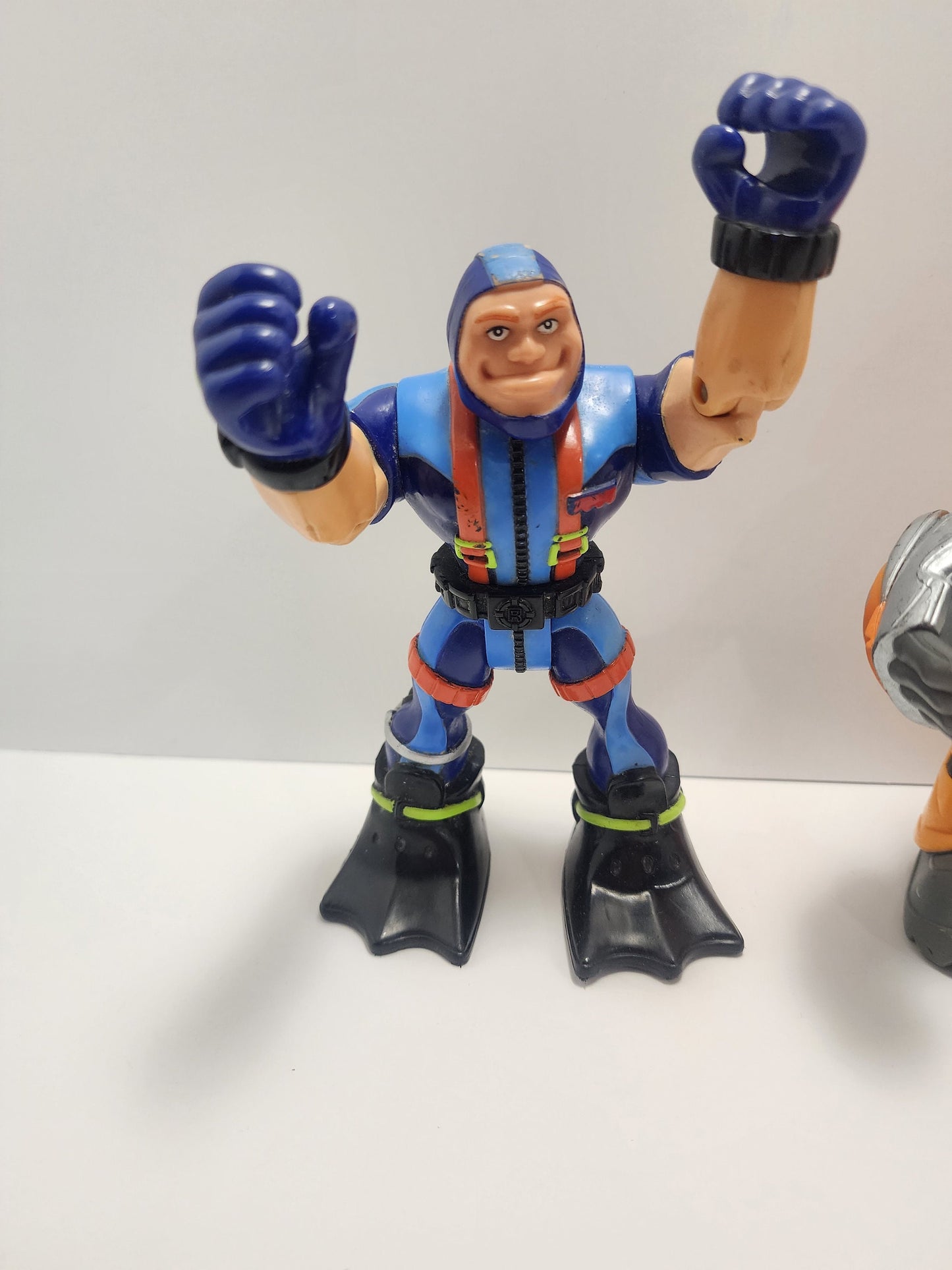 2002 Vintage Fisher Price Rescue Hereos Mattell Hasbro - Fishet Price - Scuba Diver - Hasbro Toy - Mattel - Vintage Toys - Fisher Price