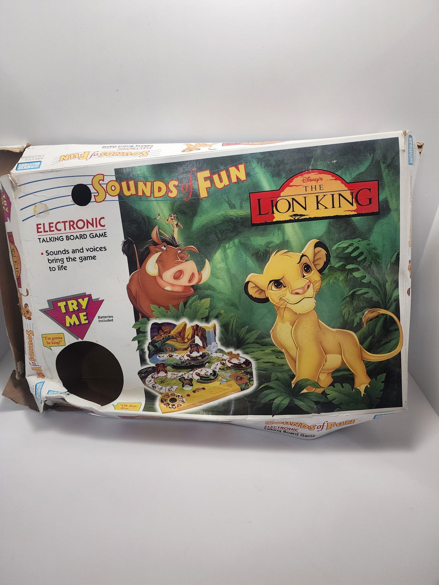 Vintage 1994 The Lion King Offical Board Sounds and Fun - Interactive Game - Board Game - The Lion King - Disney Games - Family Games