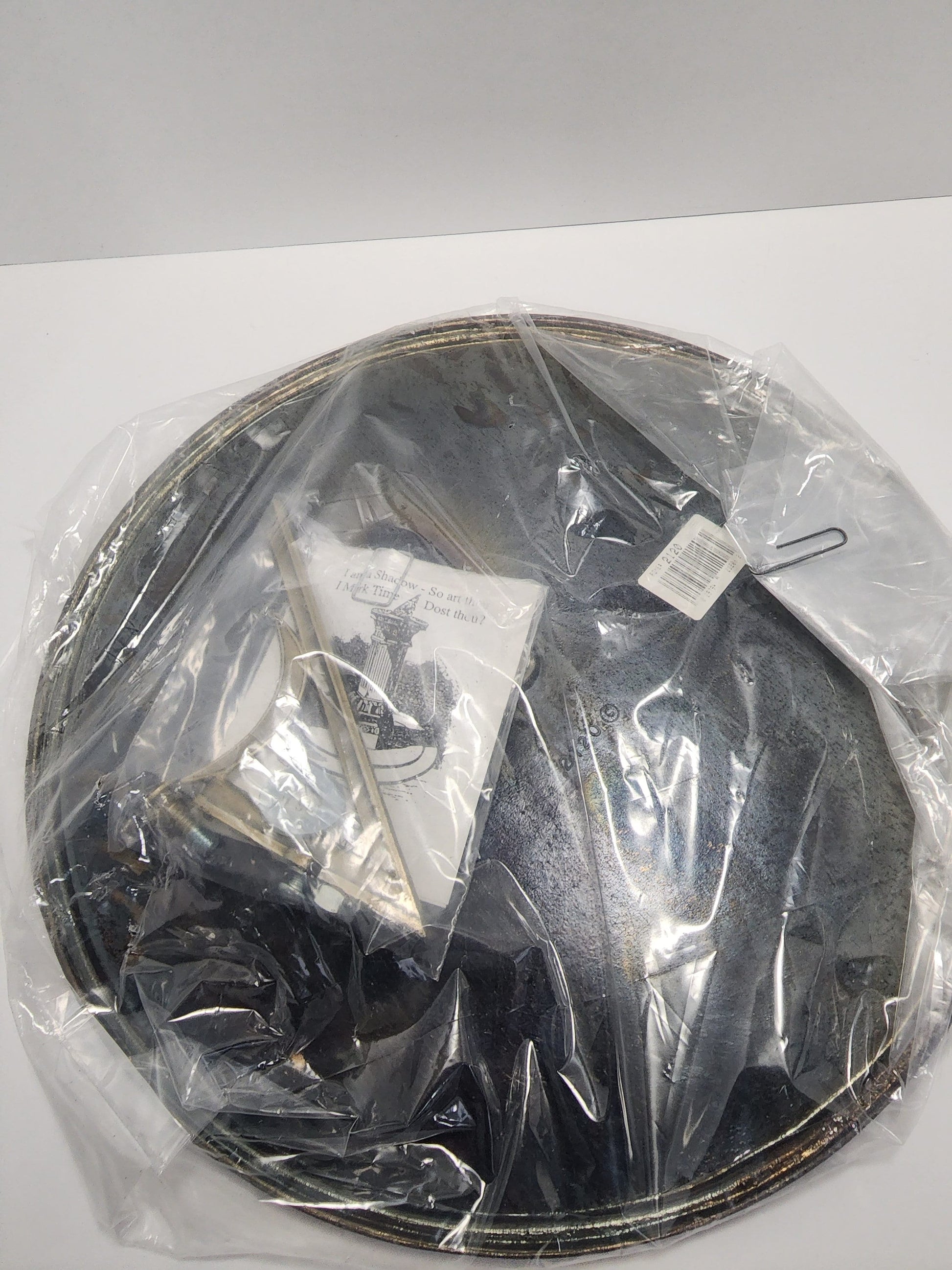 Vintage Sundial Still In Packaging - Sundial - Count Only Sunny Hours - Clock - Vintage Clock - Sundial - Big Sundial - Vintage Sundial