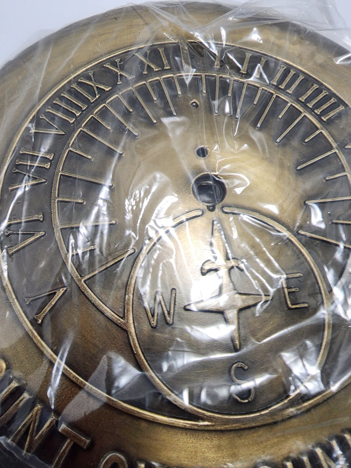 Vintage Sundial Still In Packaging - Sundial - Count Only Sunny Hours - Clock - Vintage Clock - Sundial - Big Sundial - Vintage Sundial