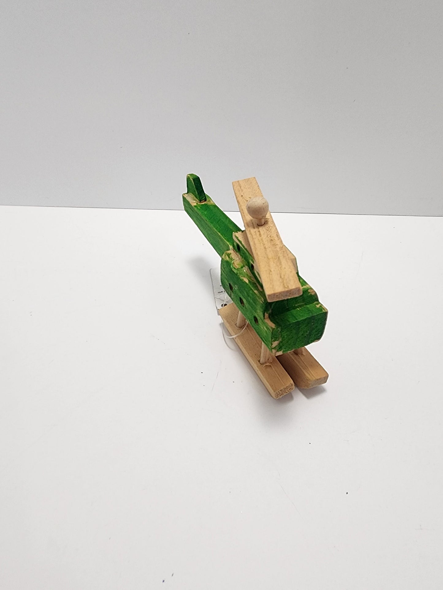 Vintage Small Wooden Crafted Helicopter - Helicopter - Crafted - Wooden Helicopter - Helicopter Toys - Airplane - Airplane Toys - Carved