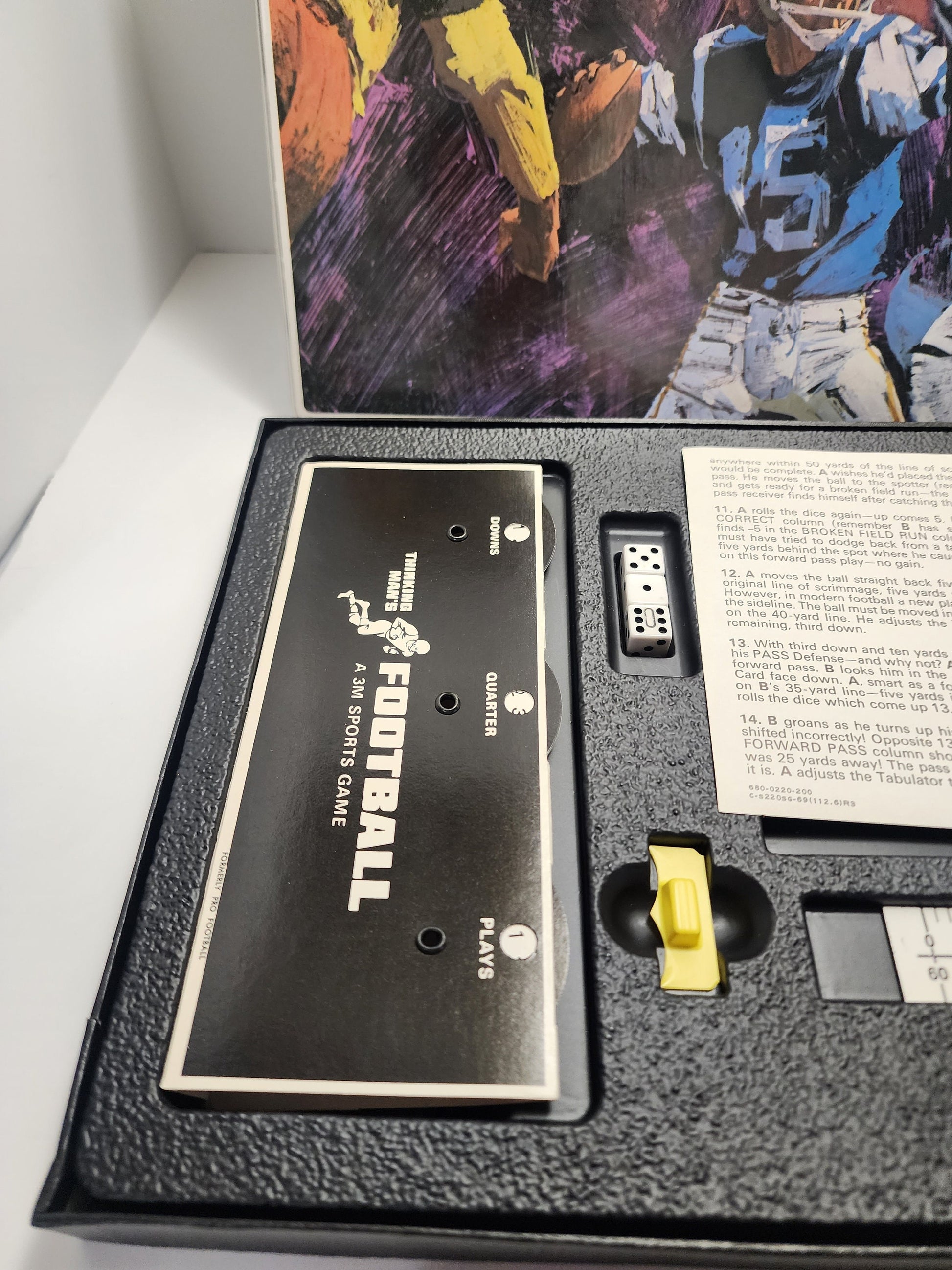 Nfl 1969 Football A Thinking Man's Game Board Game - 3M Game - Board Game - Vintage Games - Football Game - Man - Man Game - Vintage Board