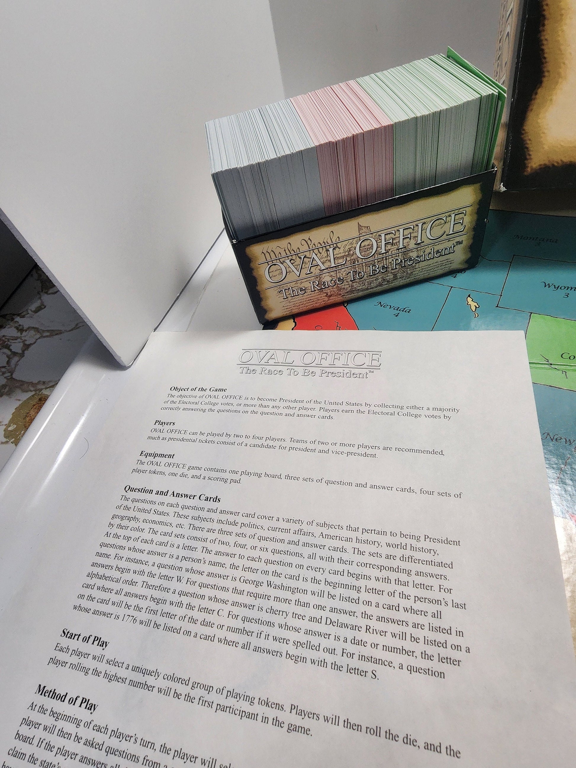 Tailor Oval Office The Race To Be President - Board Games - Vintage Board Games - President - President Games - Family Games - Game Night