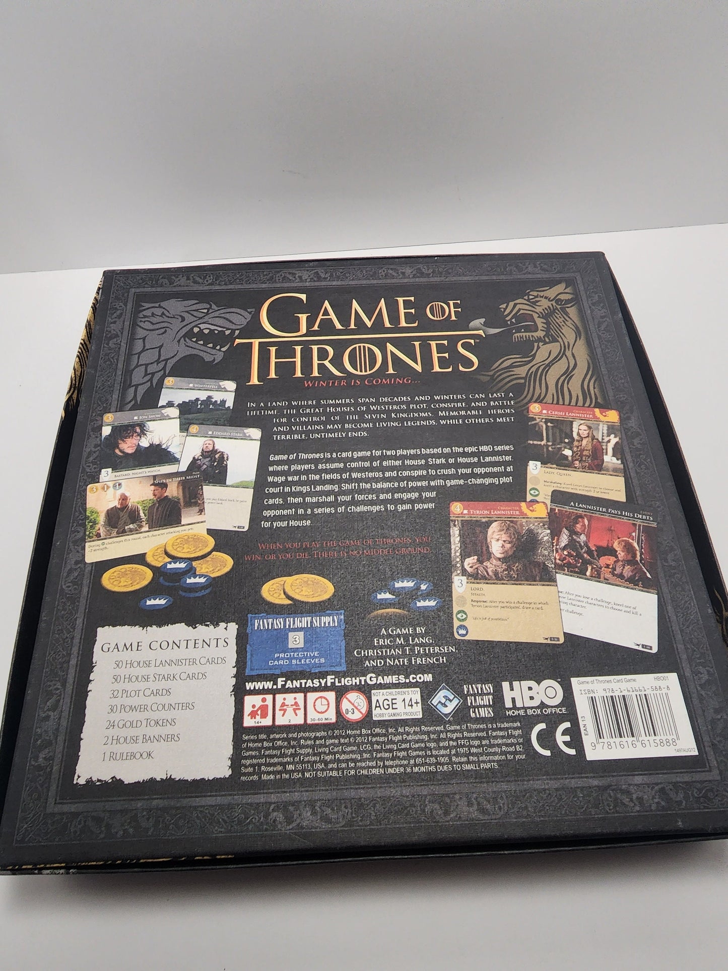Game Of Thrones HBO Edition Card Game Fantasy Flight - Fantasy Games - HBO- HBO Games - Game Of Thrones - Hbo Shows - Board Game