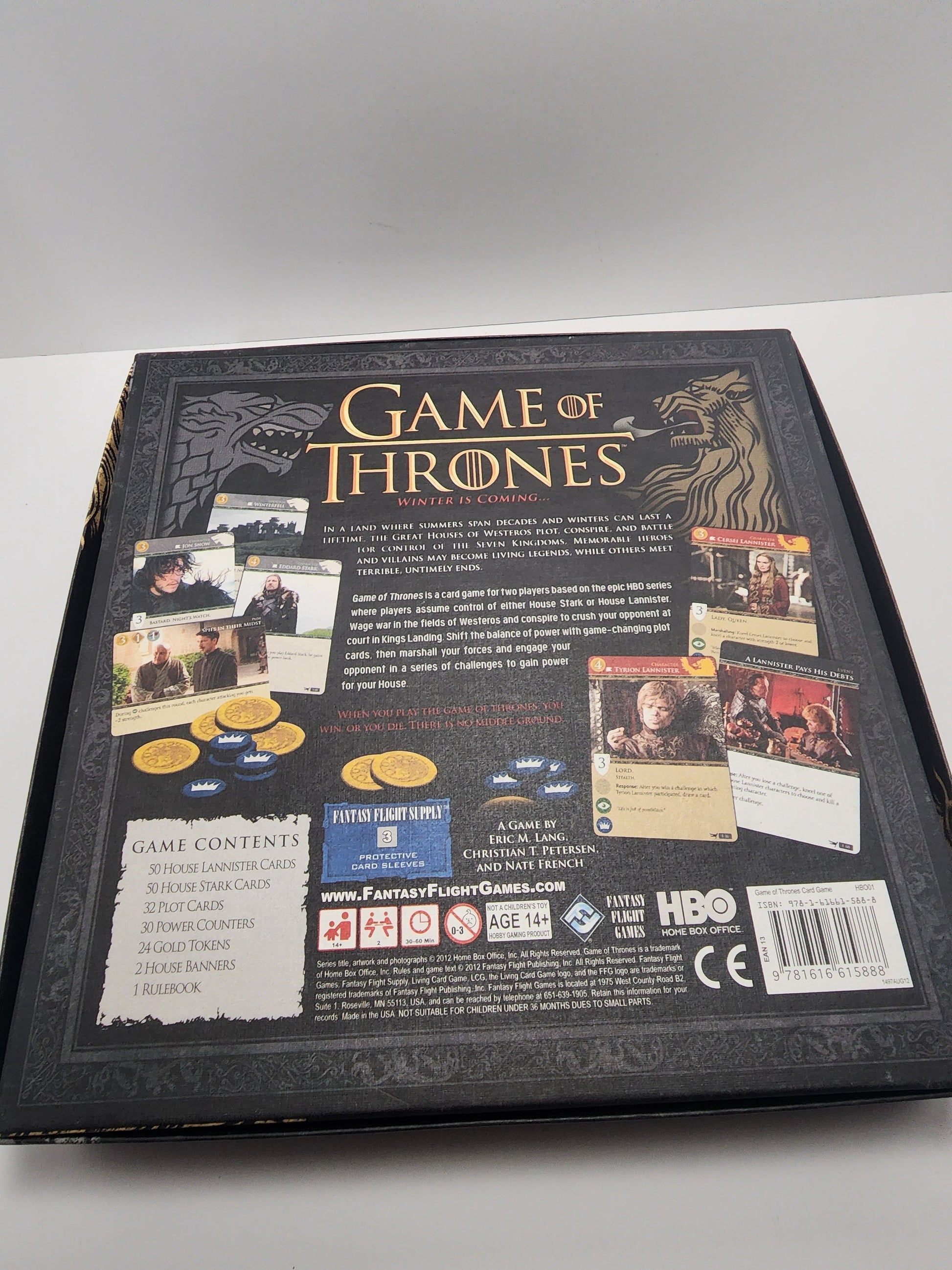 Game Of Thrones HBO Edition Card Game Fantasy Flight - Fantasy Games - HBO- HBO Games - Game Of Thrones - Hbo Shows - Board Game
