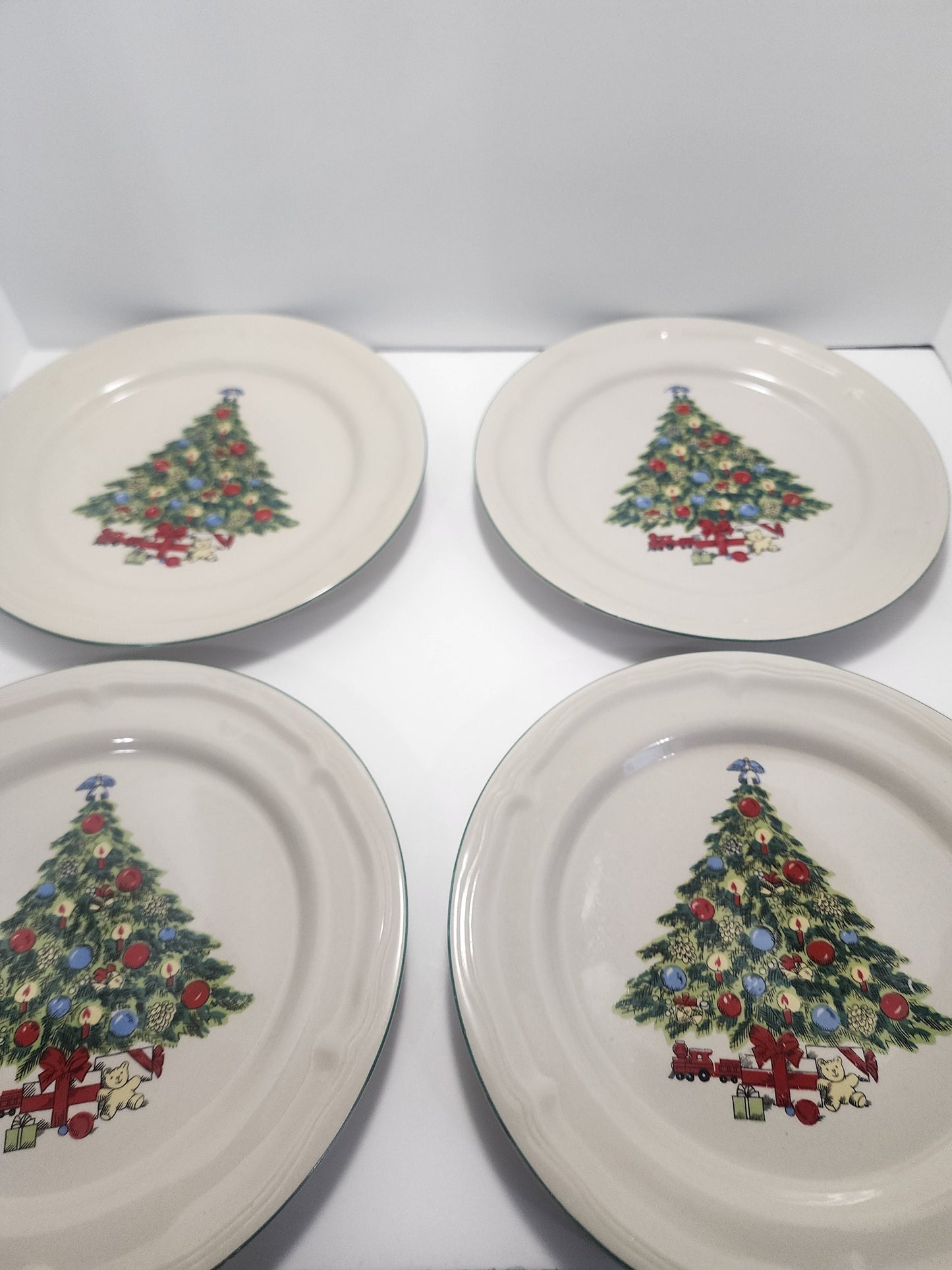 Christmas Plates Seagull China Christmas Plates - Bread and Butter Plates - Plates - Christmas - Christmas Tree - Christmas Plates
