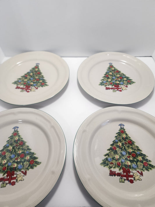 Christmas Plates Seagull China Christmas Plates - Bread and Butter Plates - Plates - Christmas - Christmas Tree - Christmas Plates