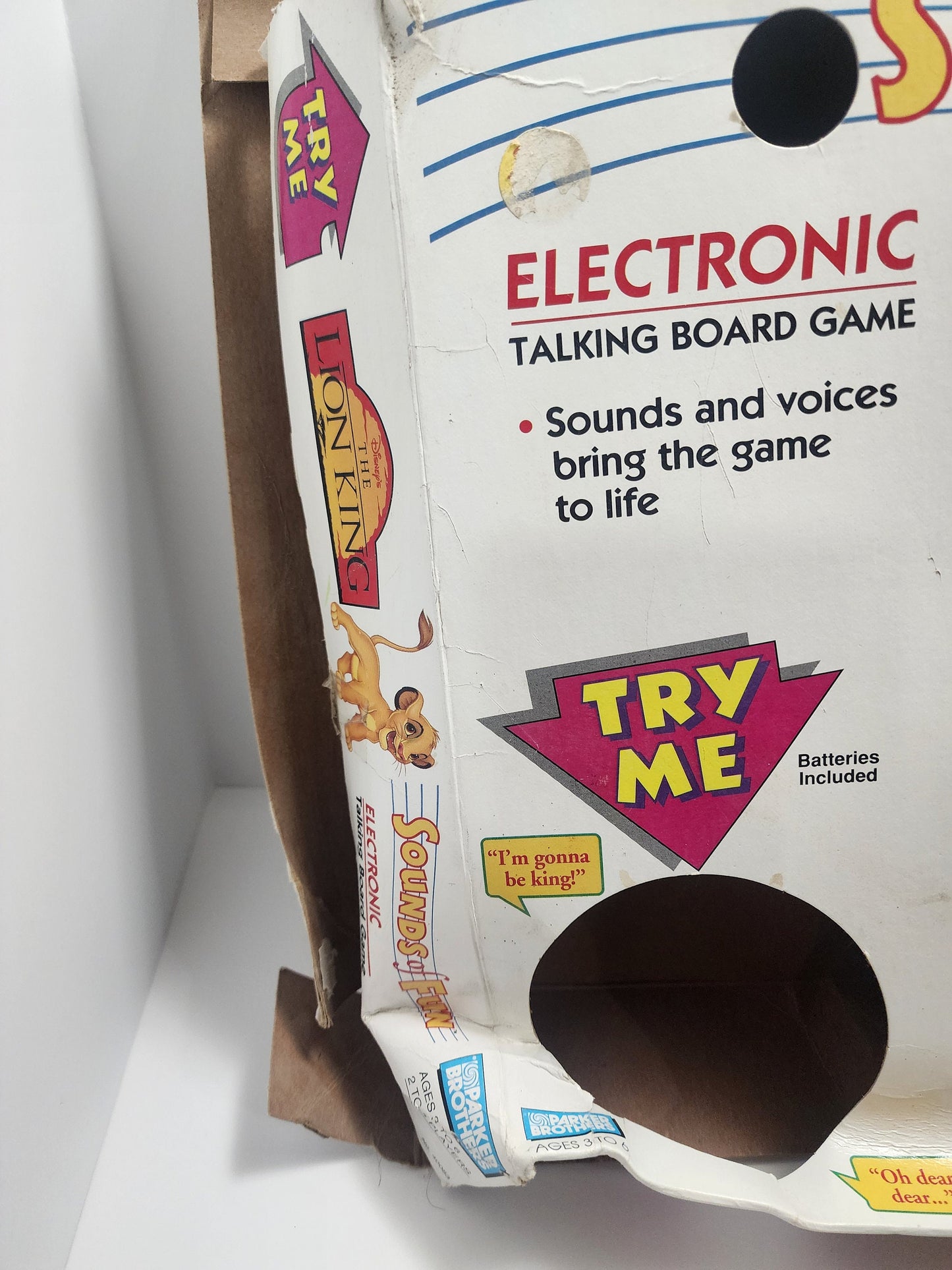 Vintage 1994 The Lion King Offical Board Sounds and Fun - Interactive Game - Board Game - The Lion King - Disney Games - Family Games