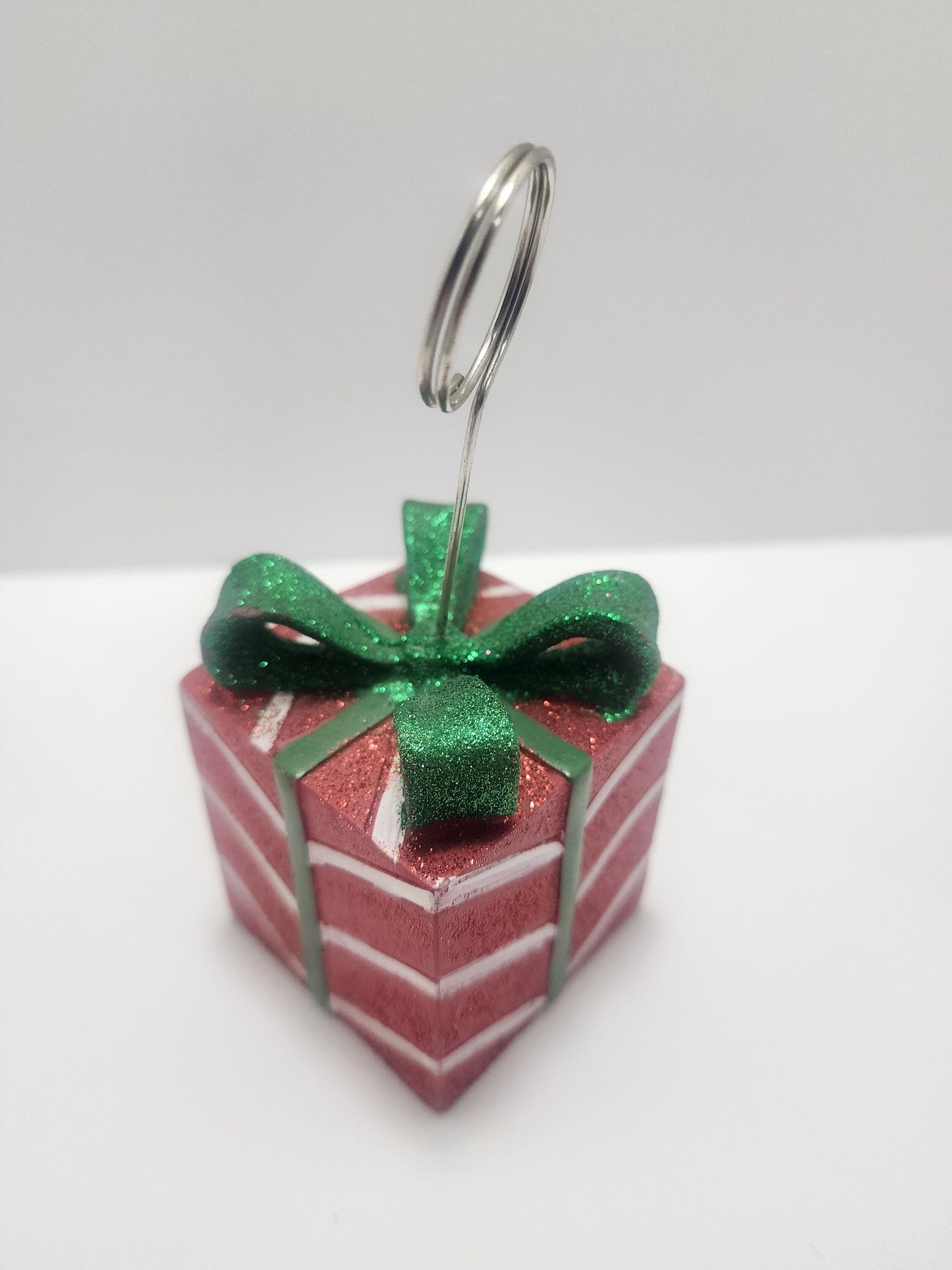 Christmas Decor Santa Candy Dispenser Card Holder Glitter Present - Santa - Candy Dispenser - Santa Candy Dispenser - Present - Christmas