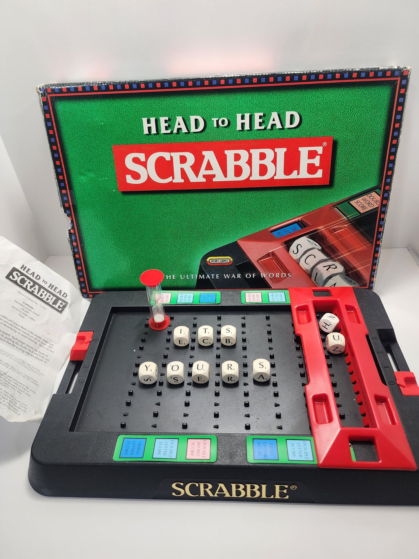 Scrabble Head To Head Vintage Board Game 1997 - Scrabble - Board Game - Vintage Game - Vintage Board Game - Scrabble Board Game