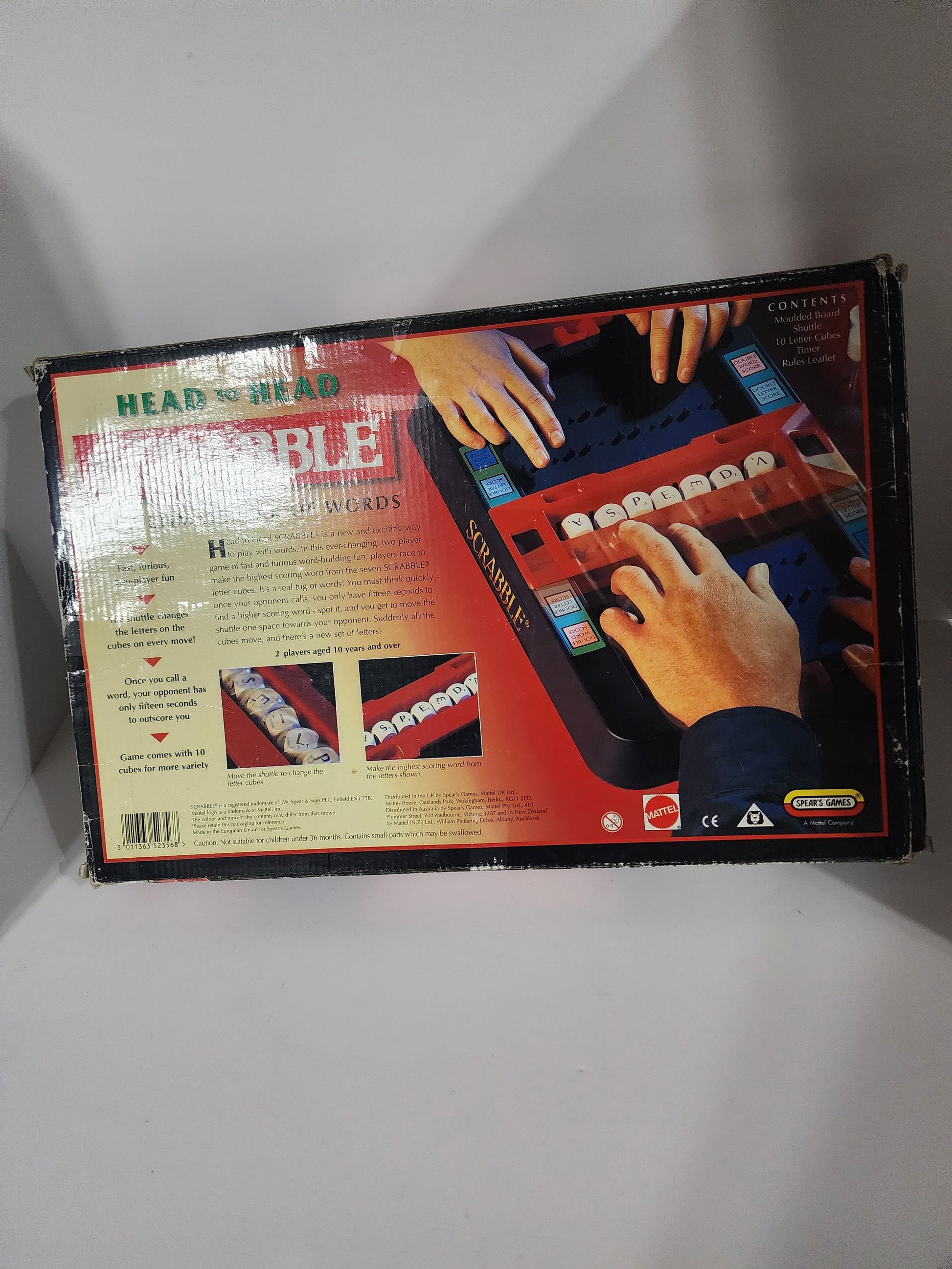 Scrabble Head To Head Vintage Board Game 1997 - Scrabble - Board Game - Vintage Game - Vintage Board Game - Scrabble Board Game